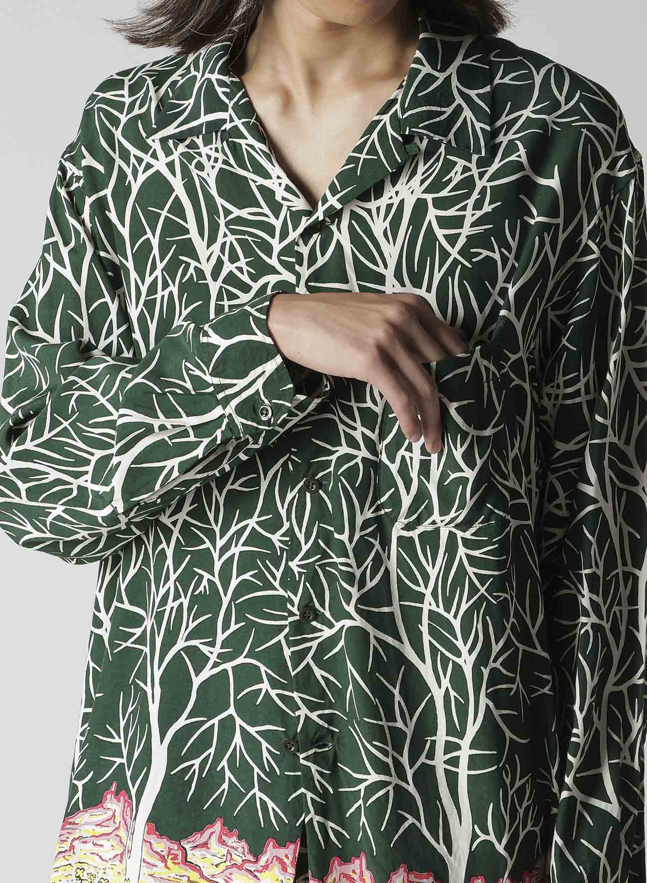 【Y's for men × MASSES】HAWAIIAN LONG SLEEVE SHIRT