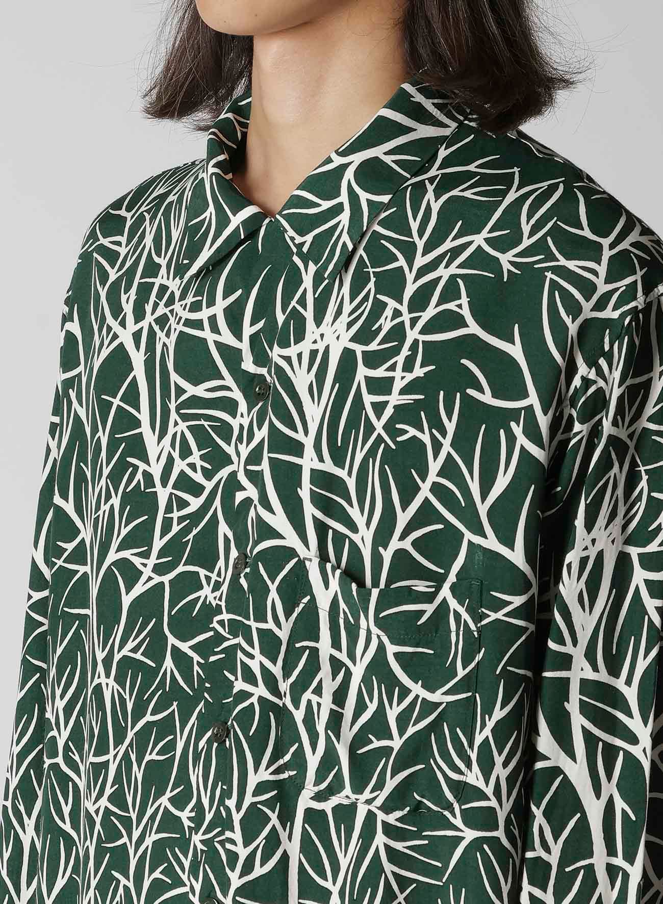 【Y's for men × MASSES】HAWAIIAN LONG SLEEVE SHIRT