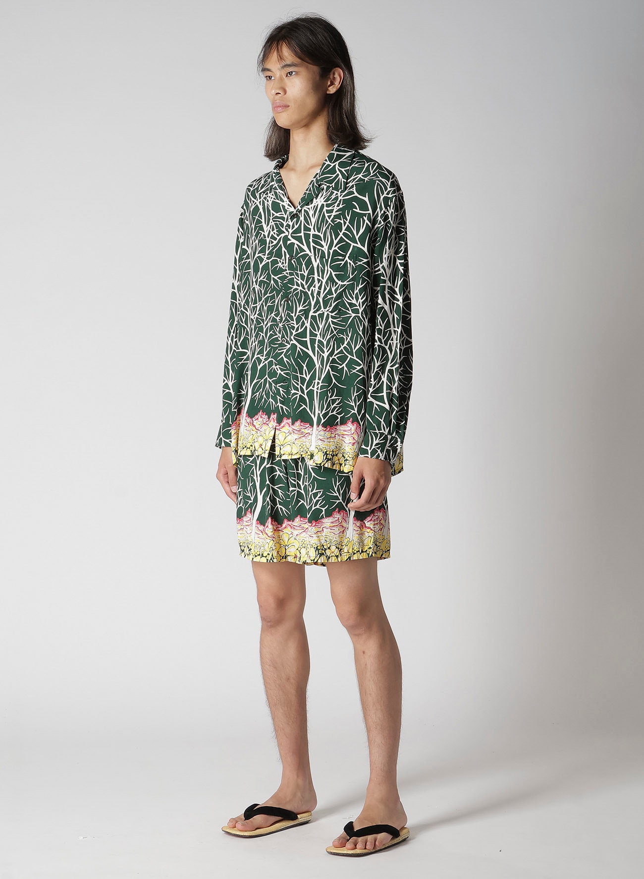 【Y's for men × MASSES】HAWAIIAN LONG SLEEVE SHIRT