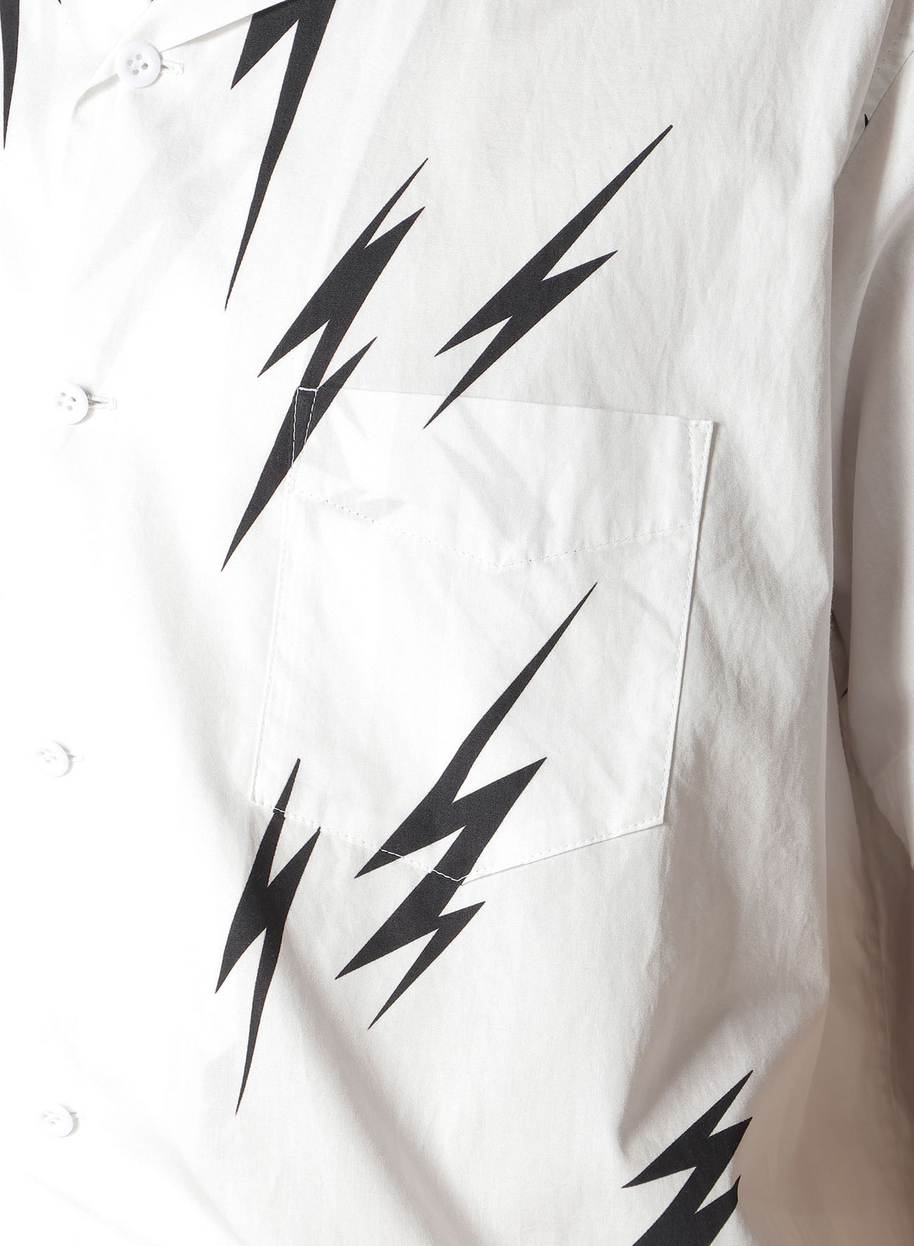 【Y's for men × MASSES】THUNDER PRINT SHORT SLEEVE SHIRT