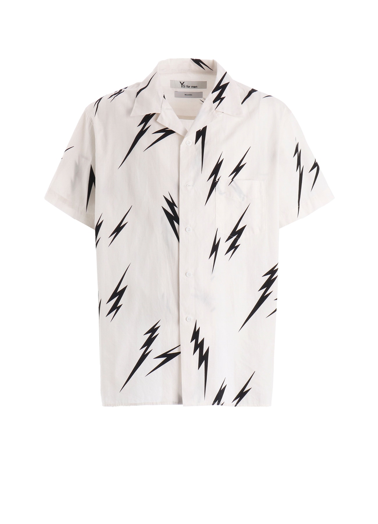 【Y's for men × MASSES】THUNDER PRINT SHORT SLEEVE SHIRT