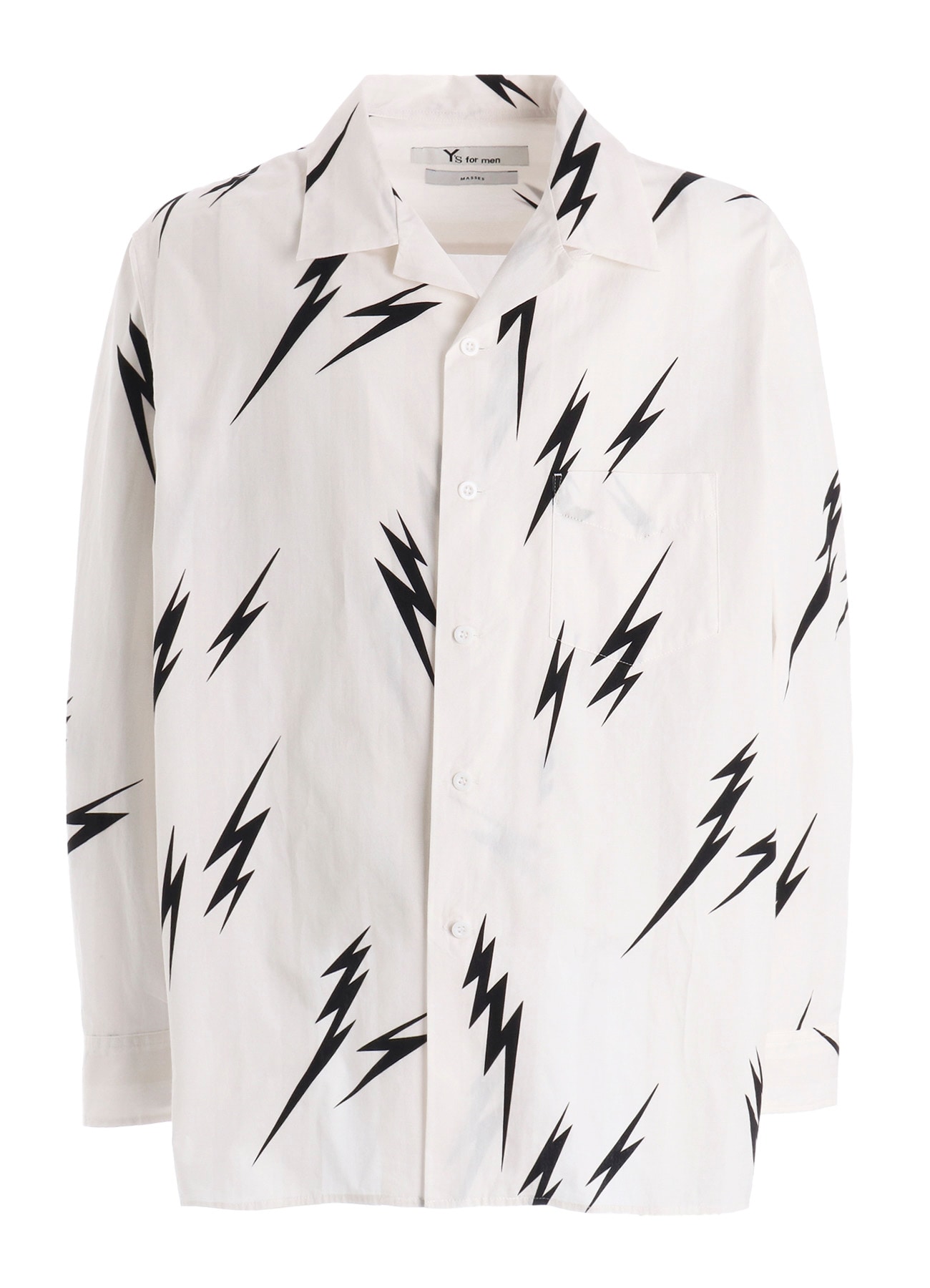 【Y's for men × MASSES】THUNDER PRINT LONG SLEEVE SHIRT