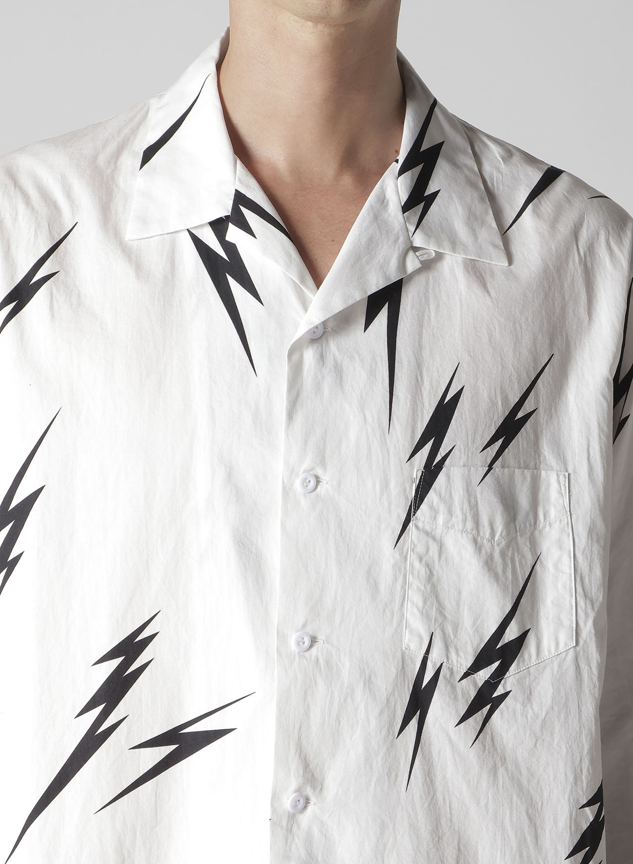 【Y's for men × MASSES】THUNDER PRINT LONG SLEEVE SHIRT