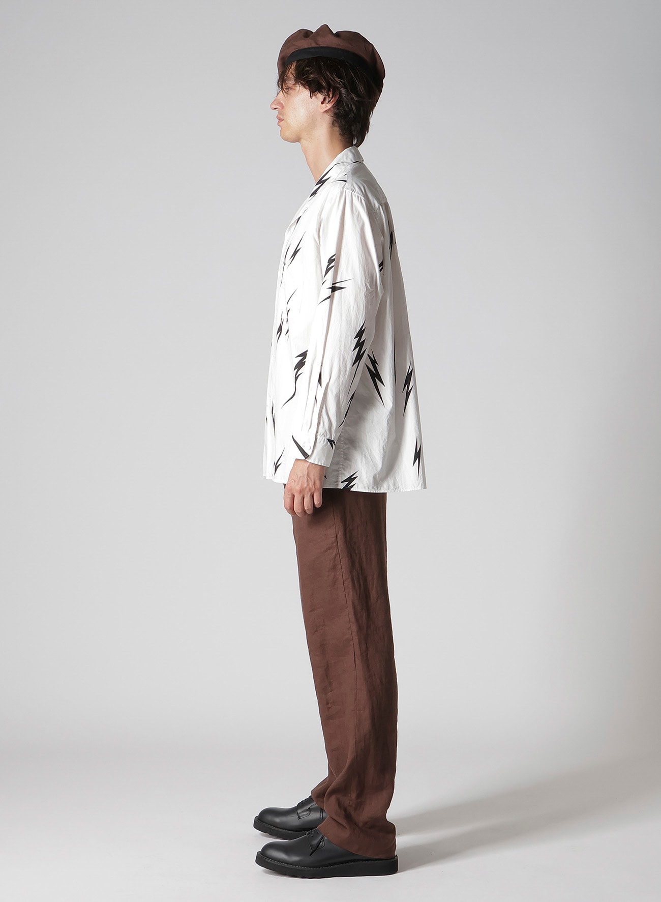 【Y's for men × MASSES】THUNDER PRINT LONG SLEEVE SHIRT