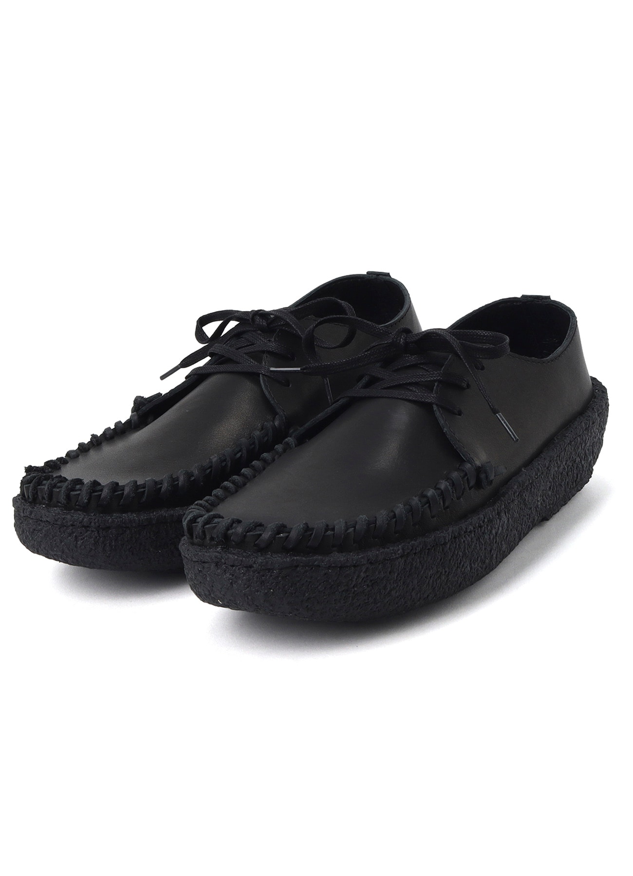 3 HOLES MOCCASIN SHOES BLACK