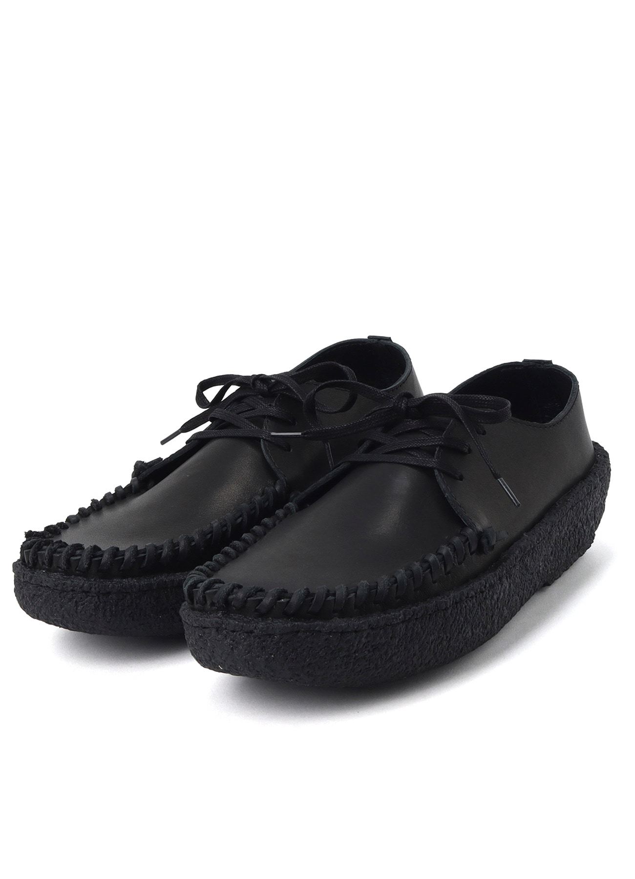 3 HOLES MOCCASIN SHOES BLACK