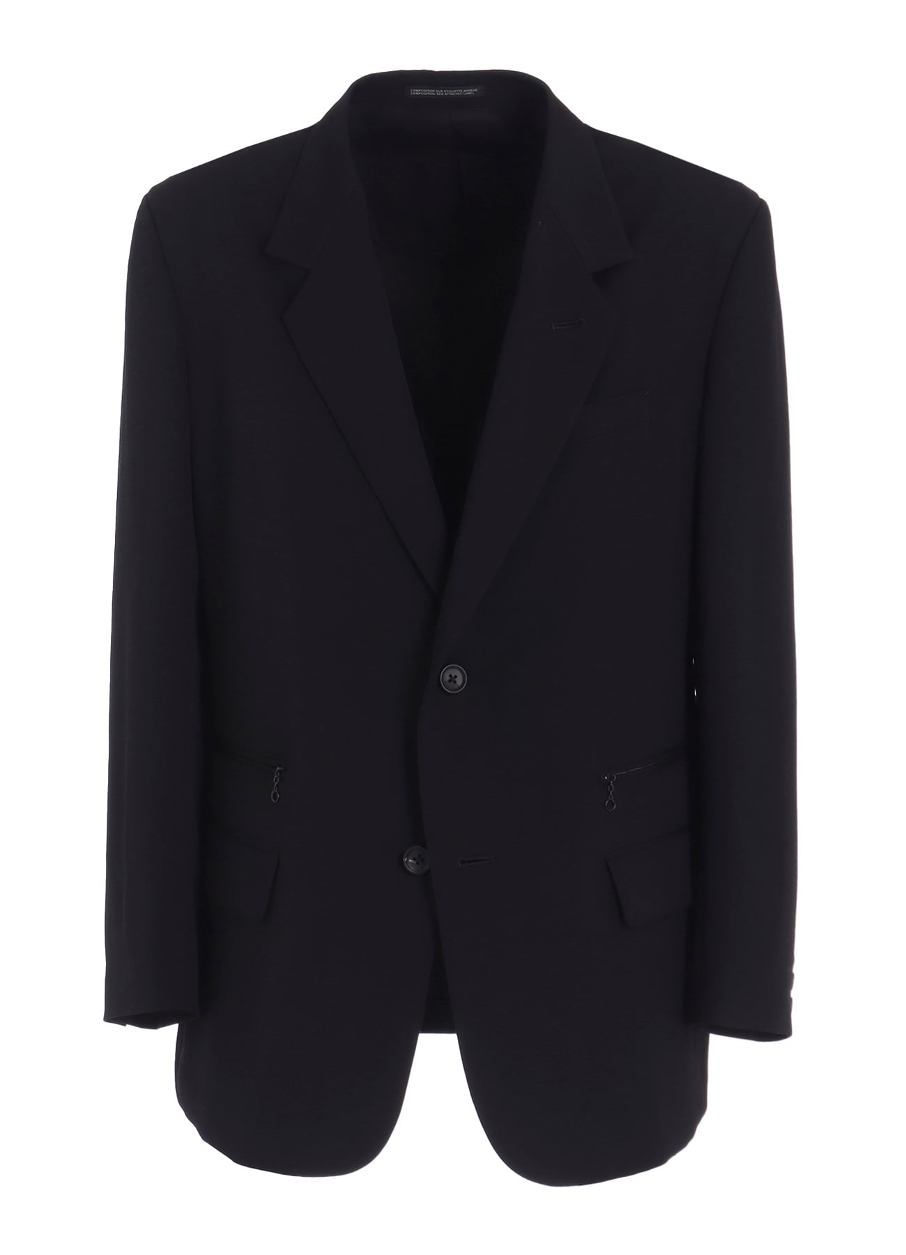 WOOL GABARDINE LEFT AND RIGHT CHANGE POCKET JACKET