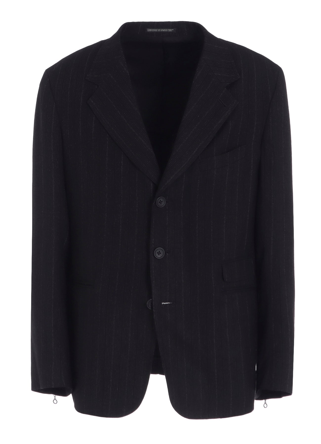 ZIP OPENED CUFF 3-BUTTON JACKET