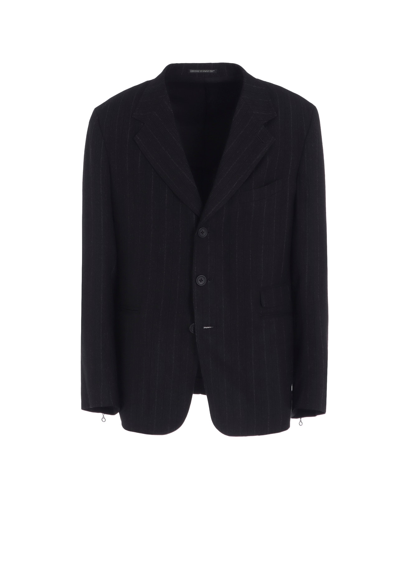 ZIP OPENED CUFF 3-BUTTON JACKET