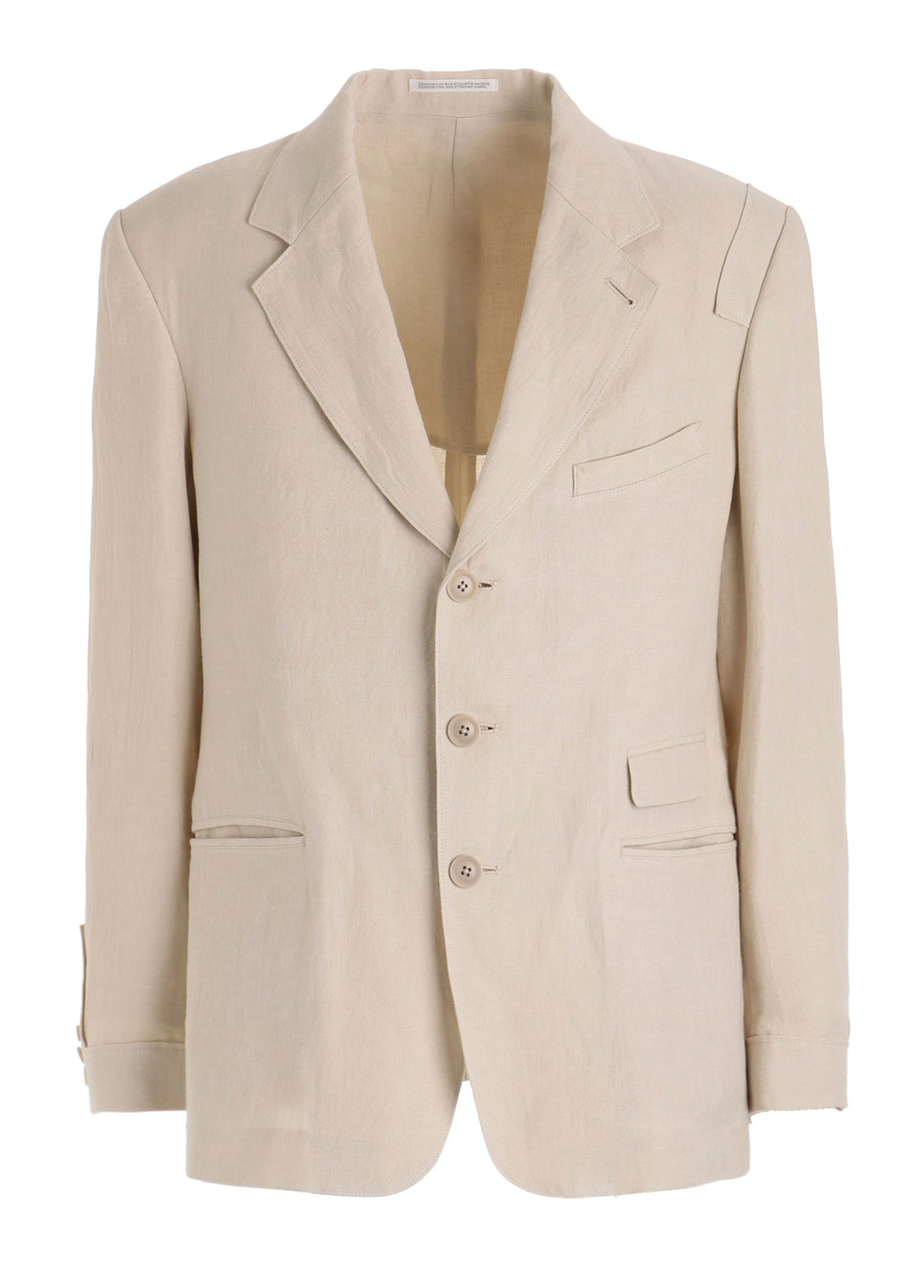 【PIECE UNIQUE】UN-DYED LINEN TWILL PATCH JACKET