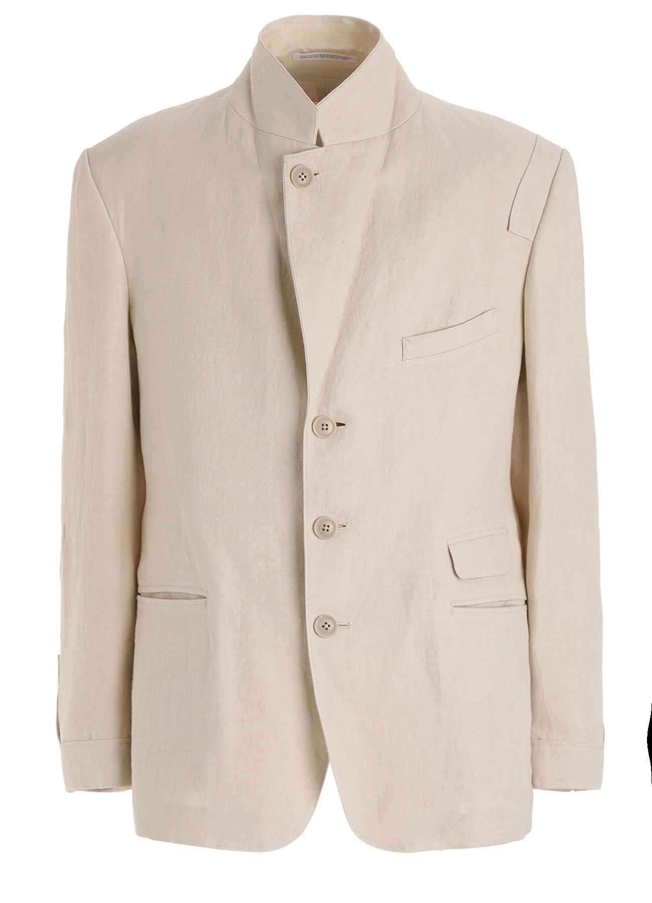 【PIECE UNIQUE】UN-DYED LINEN TWILL PATCH JACKET