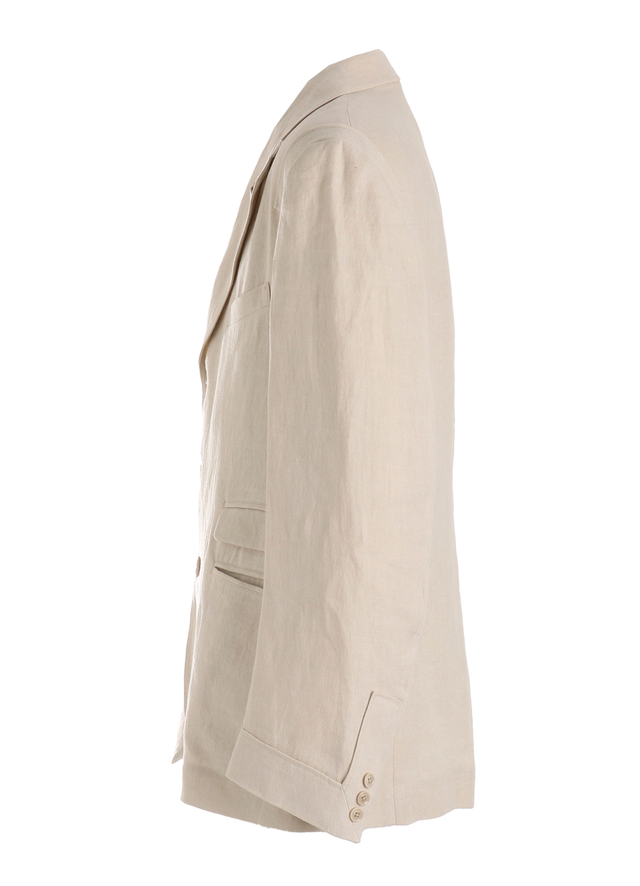 【PIECE UNIQUE】UN-DYED LINEN TWILL PATCH JACKET