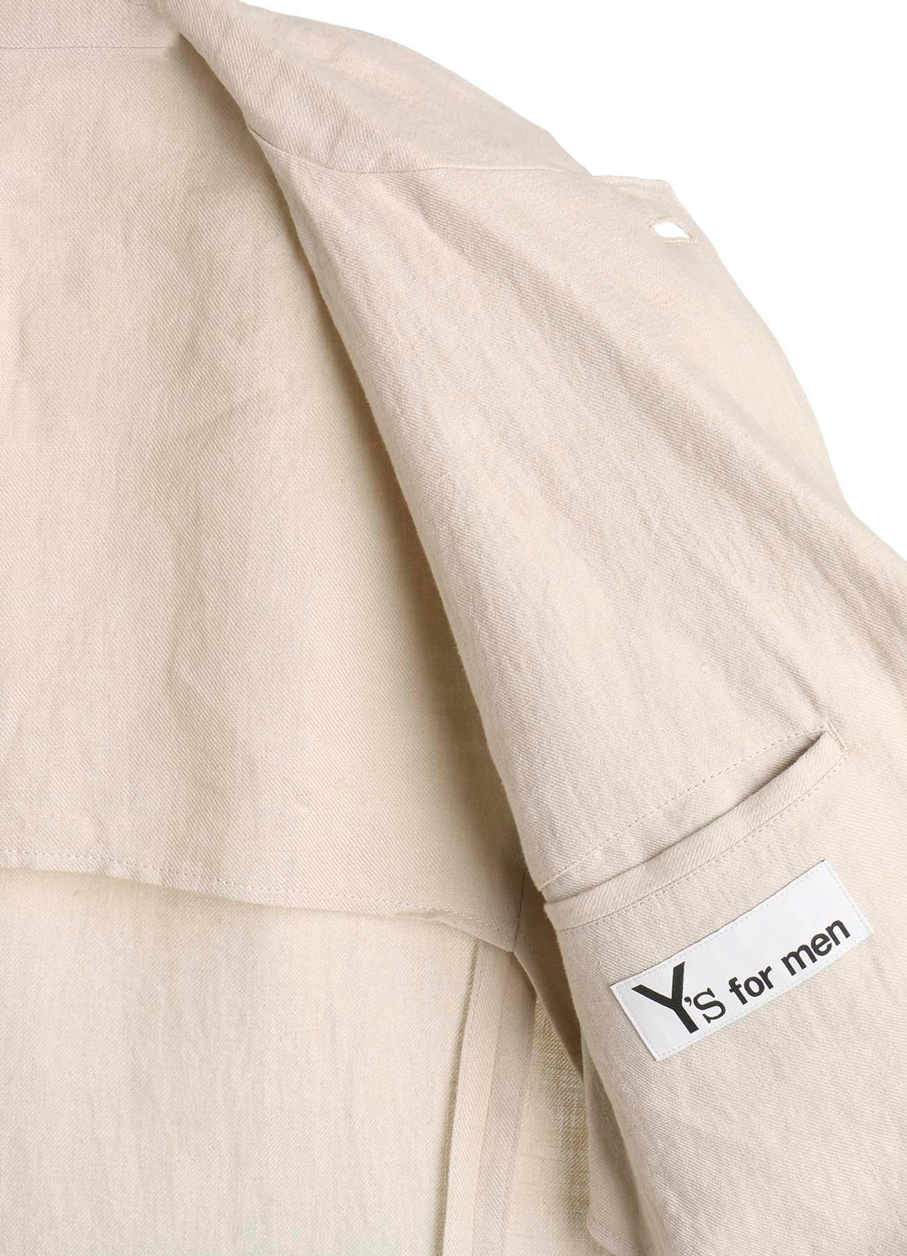 【PIECE UNIQUE】UN-DYED LINEN TWILL PATCH JACKET