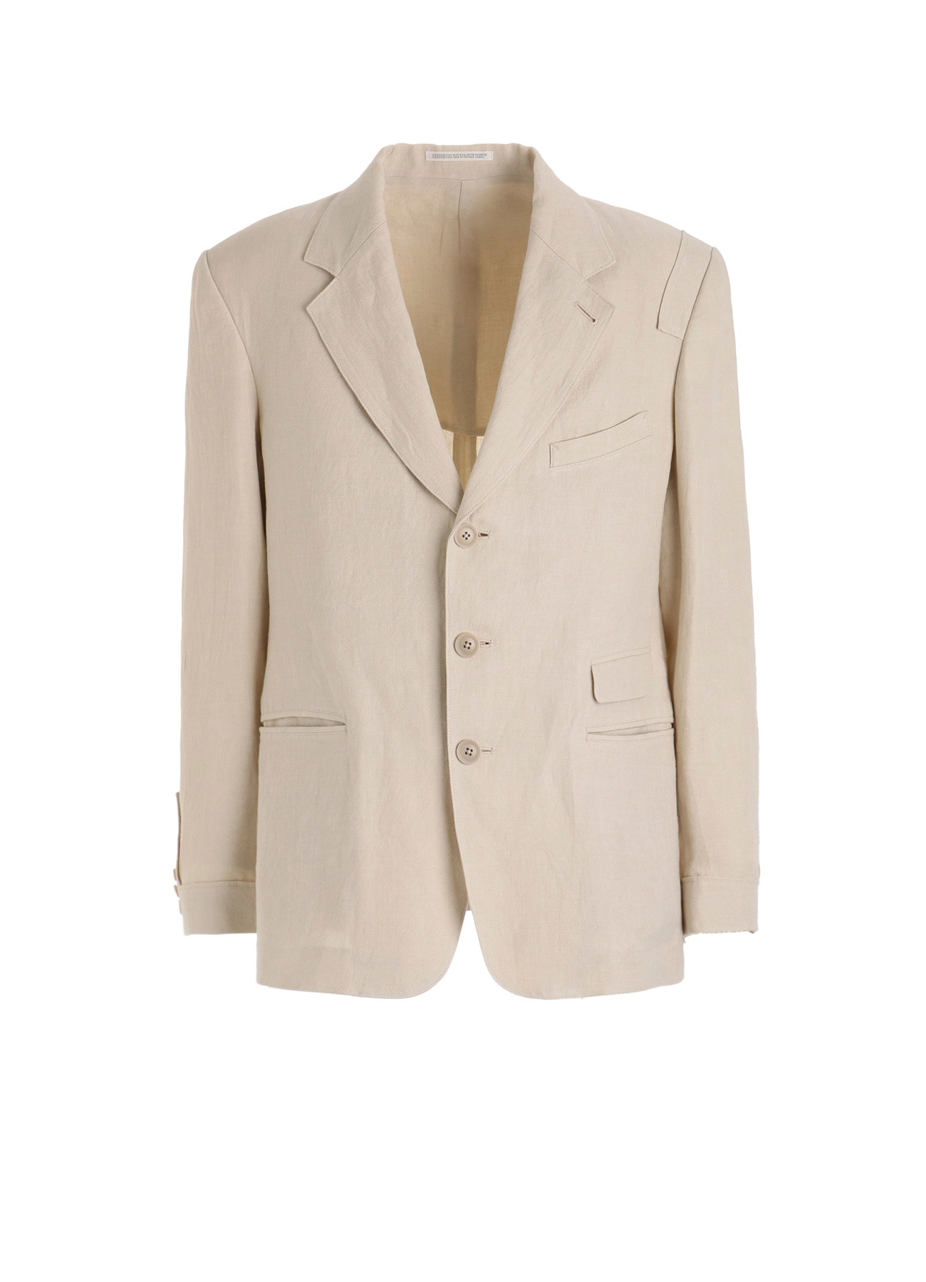 【PIECE UNIQUE】UN-DYED LINEN TWILL PATCH JACKET