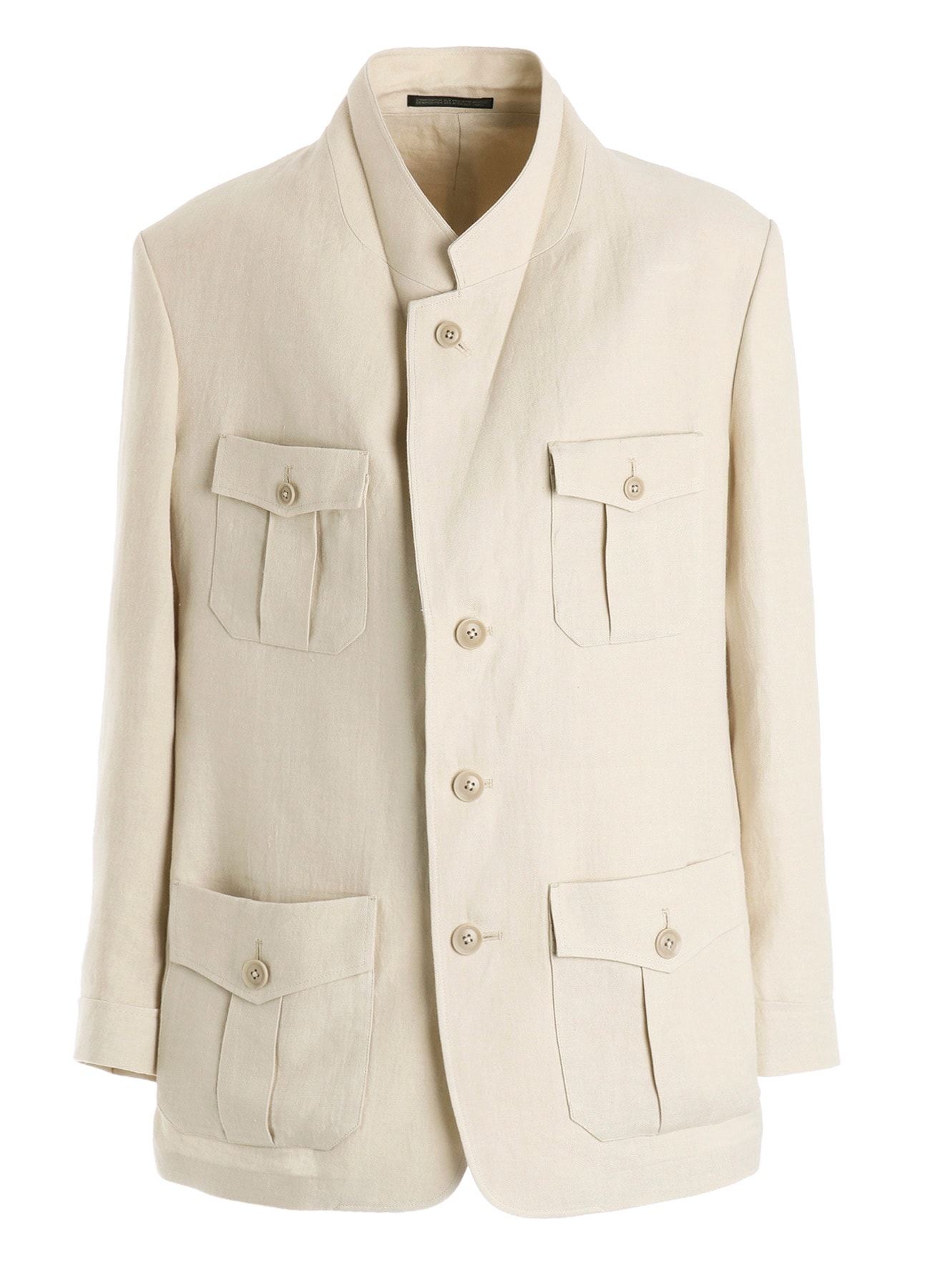 UN-DYED LINEN TWILL 4 POCKETS JACKET