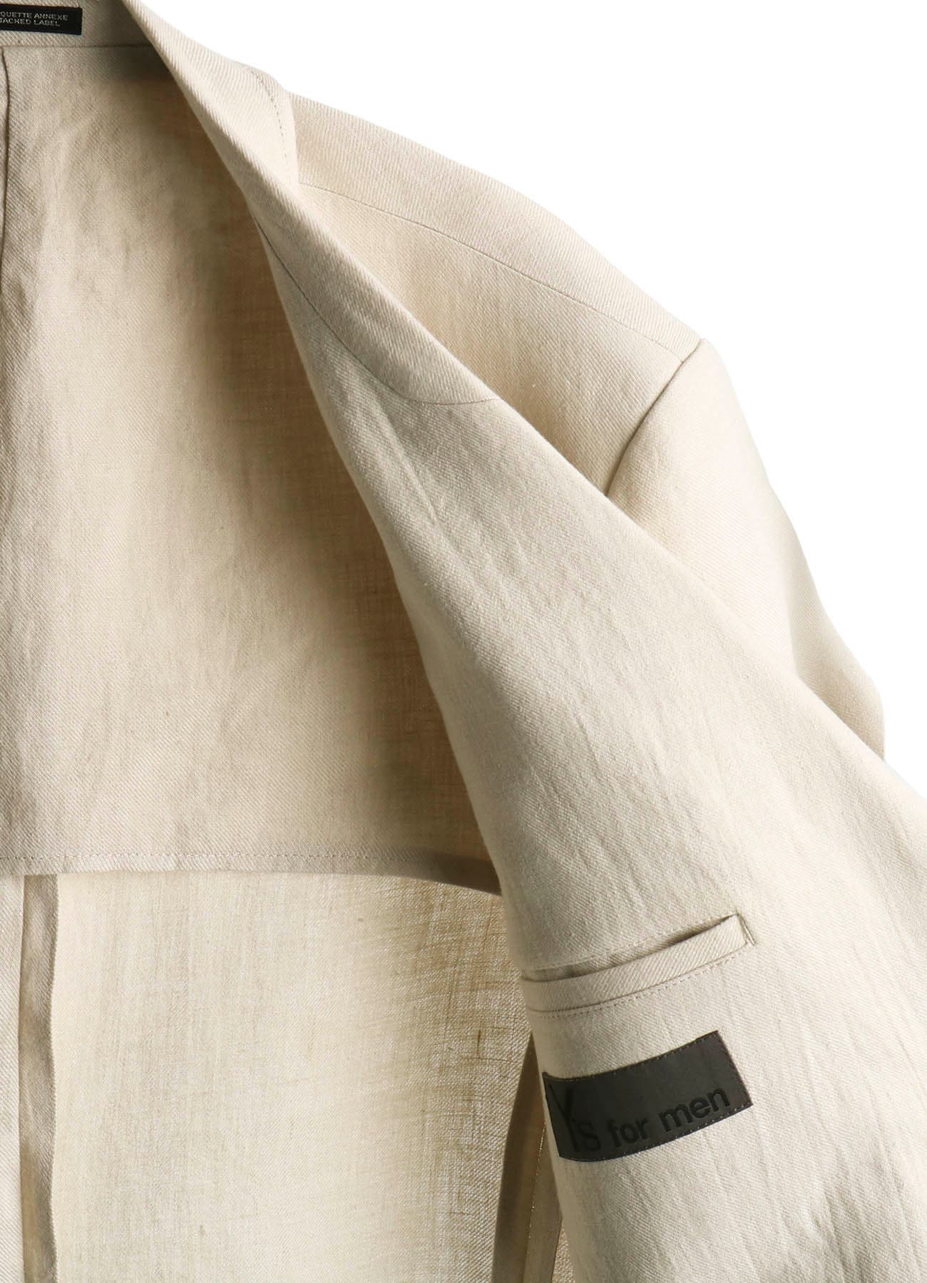 UN-DYED LINEN TWILL 4 POCKETS JACKET