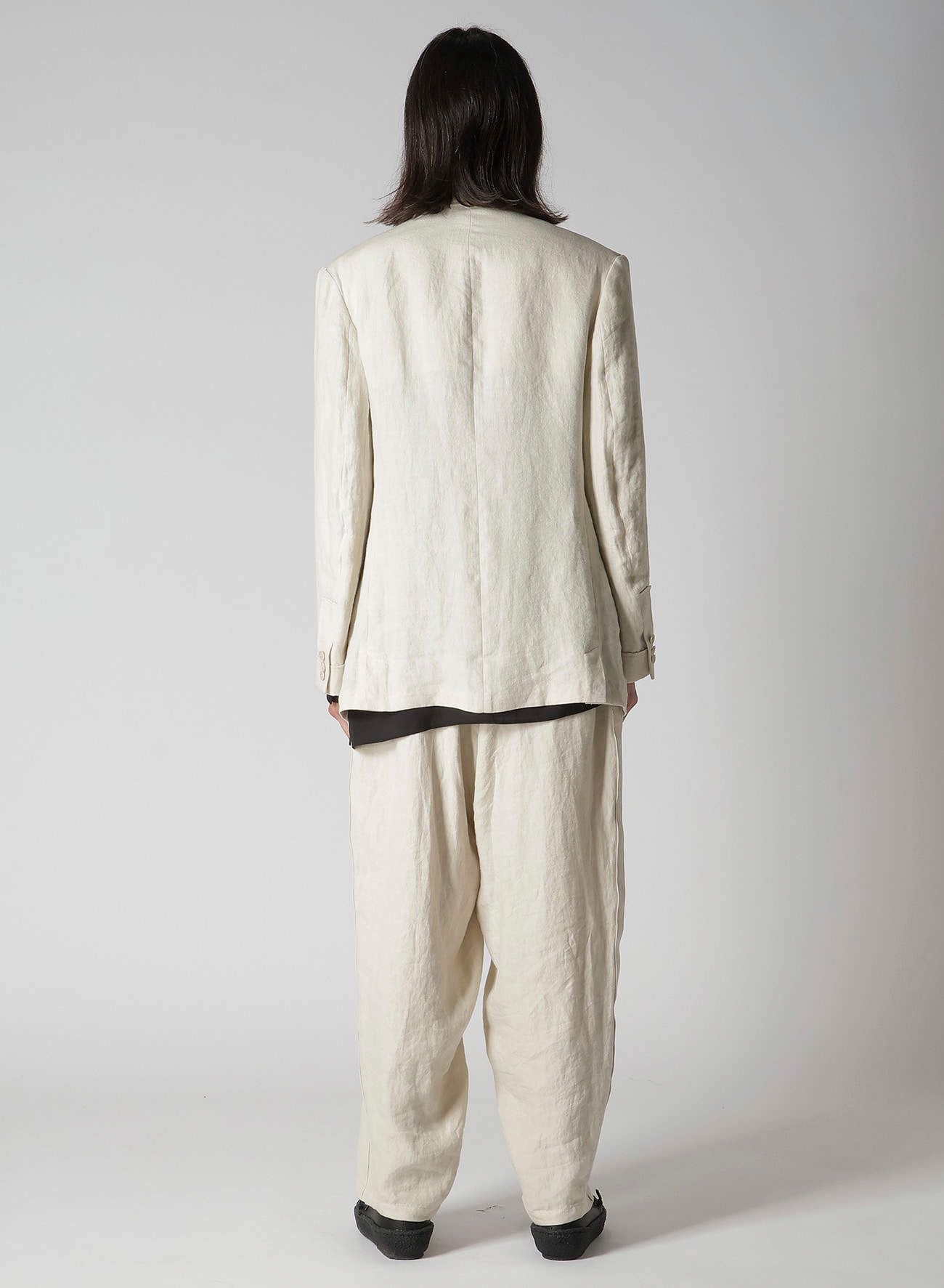 UN-DYED LINEN TWILL 4 POCKETS JACKET