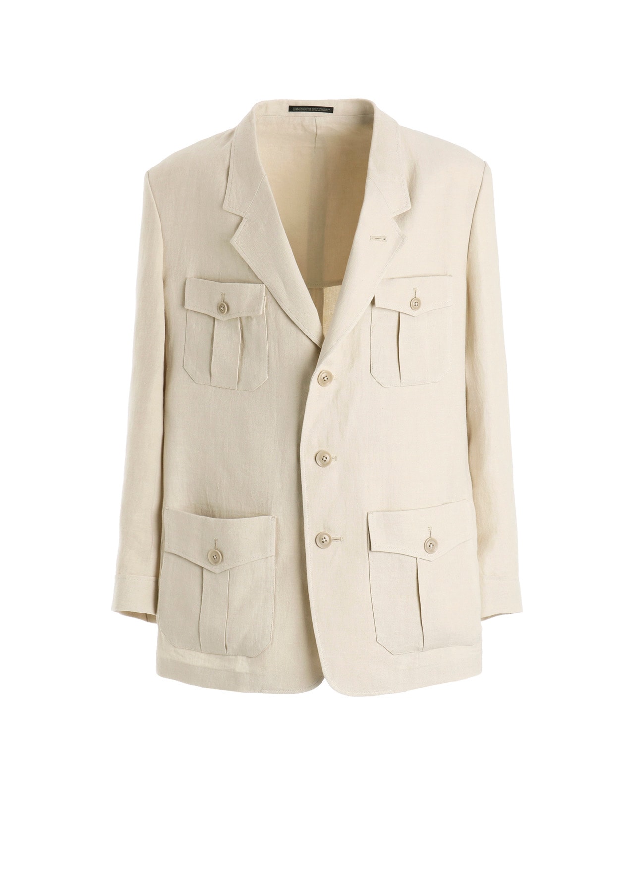 UN-DYED LINEN TWILL 4 POCKETS JACKET