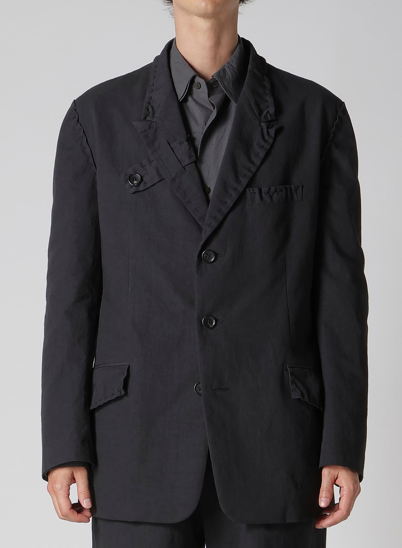 HAND STITCH LAPEL TAB JACKET