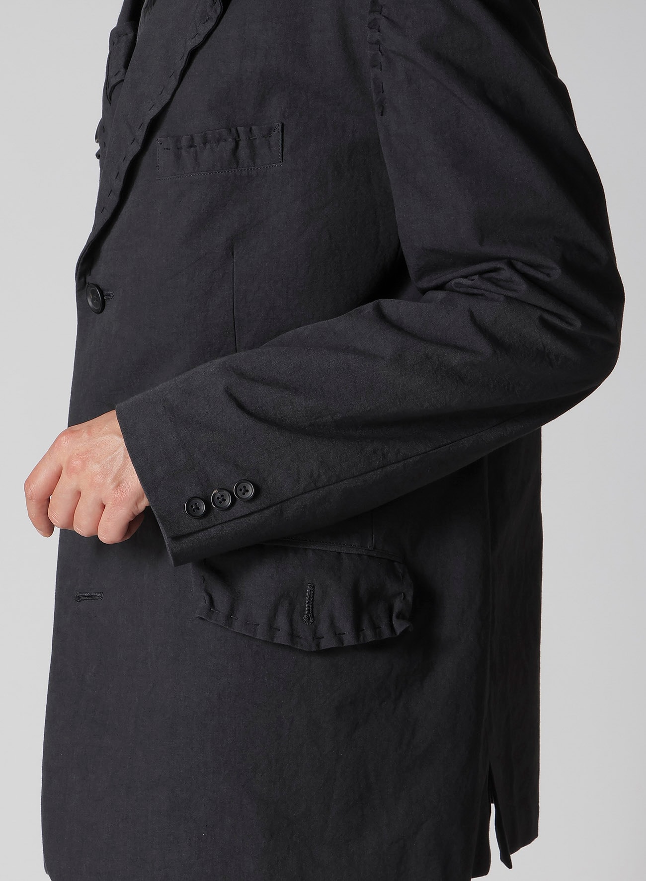 HAND STITCH LAPEL TAB JACKET