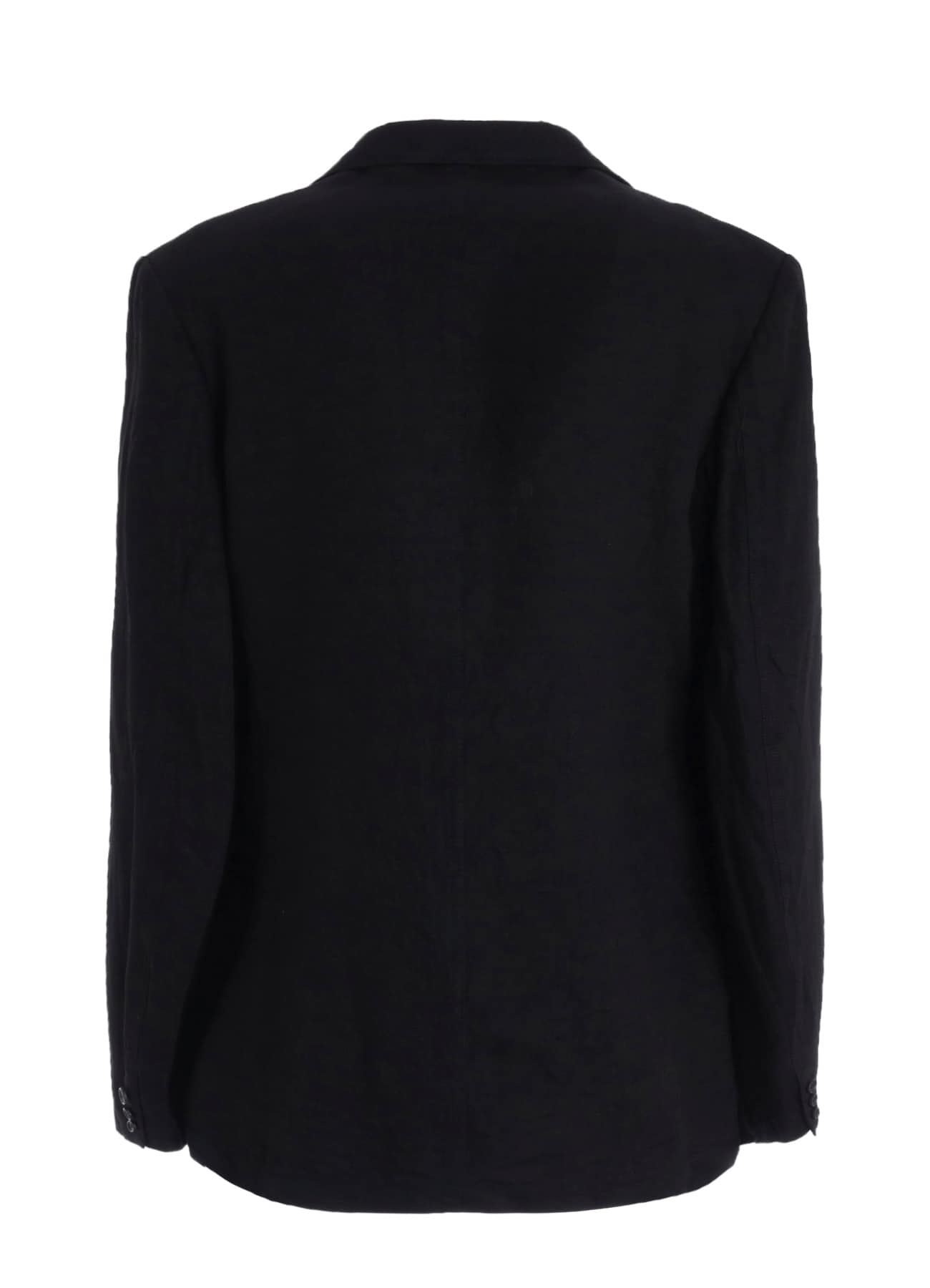 LINEN CHINO JACKET WITH LEFT-SIDE FLAP POCKET