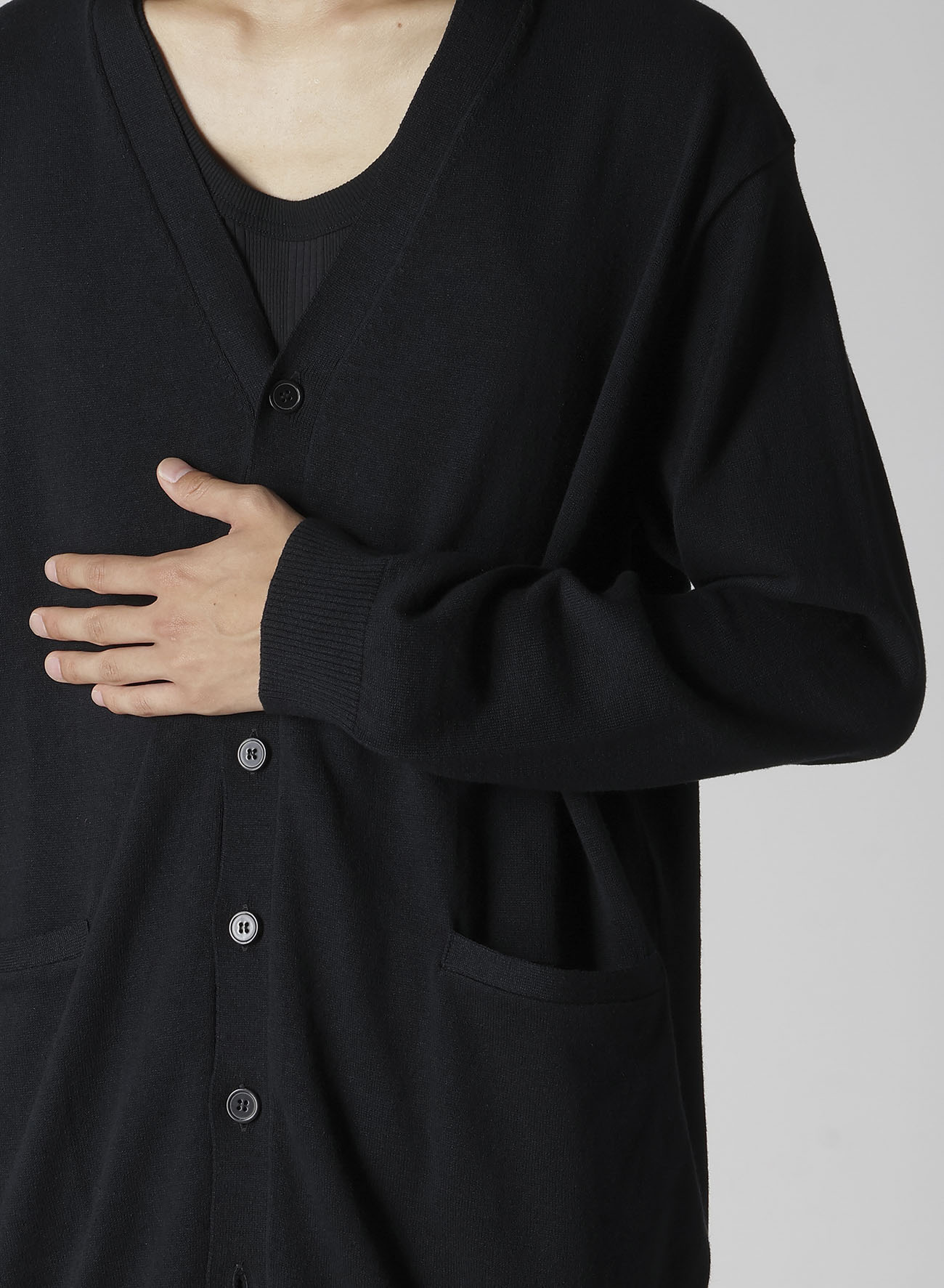 Y's for men LOGO V-NECK CARDIGAN