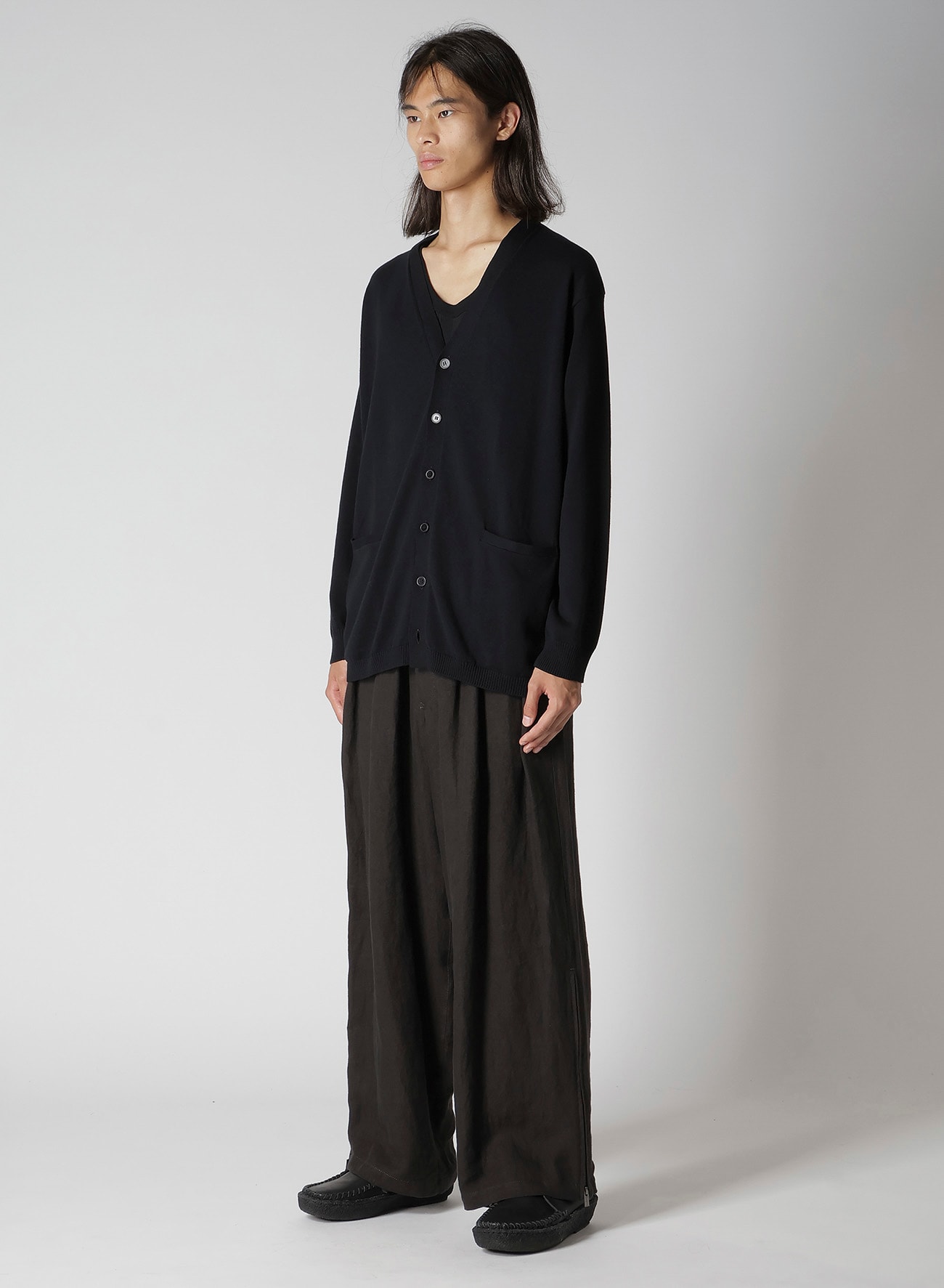 Y's for men LOGO V-NECK CARDIGAN