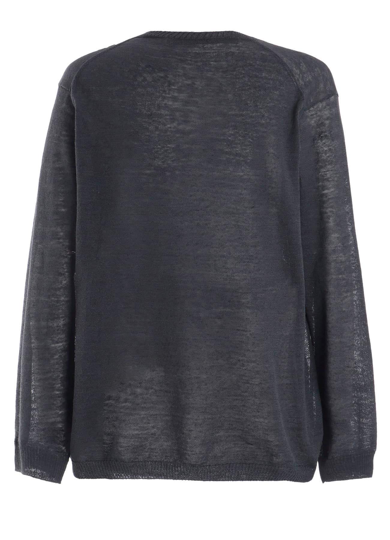 12G1PLY PLAIN STITCH ROUND NECK PULLOVER