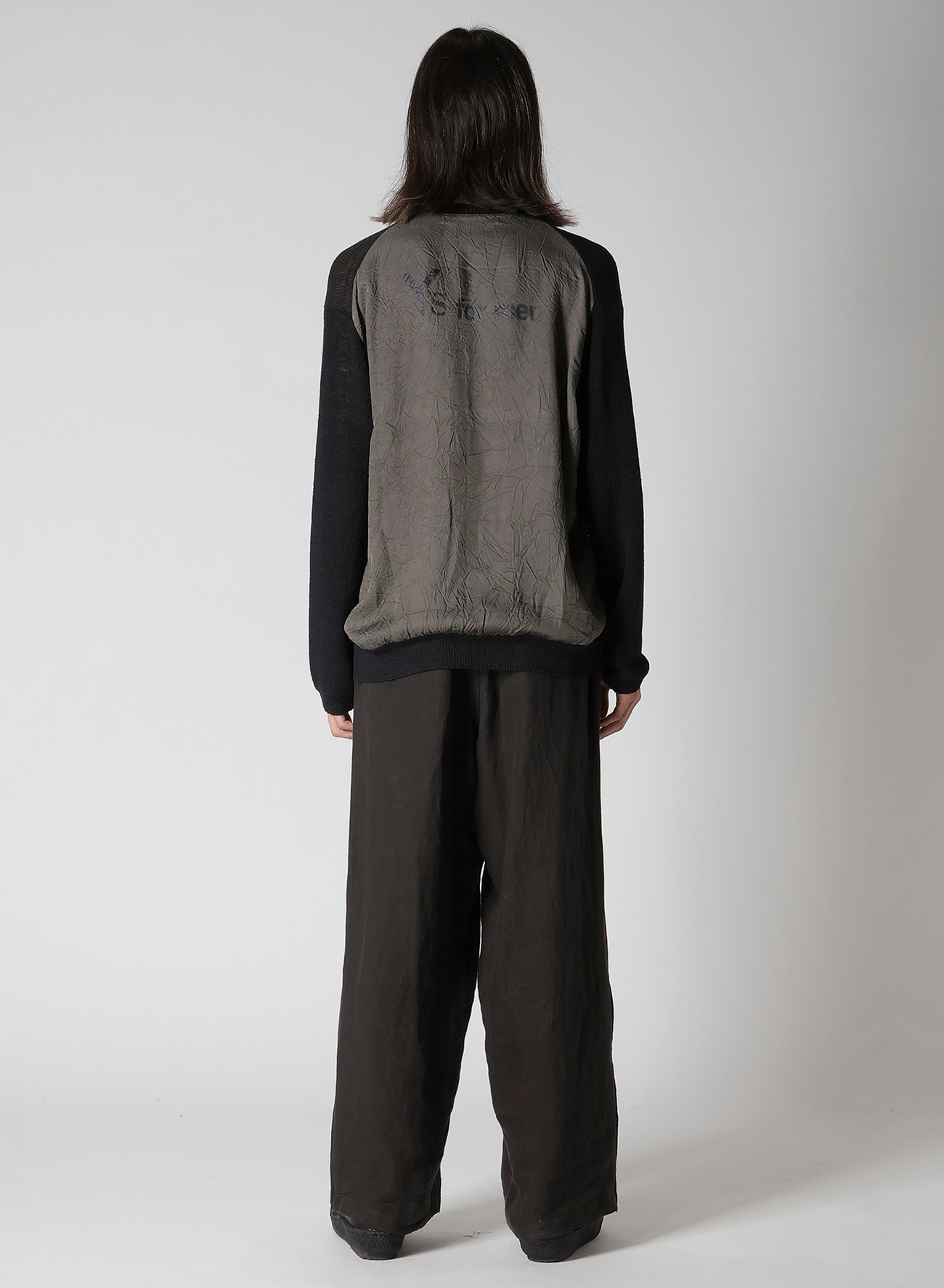 Y's for men BIG LOGO ROUND NECK PULLOVER