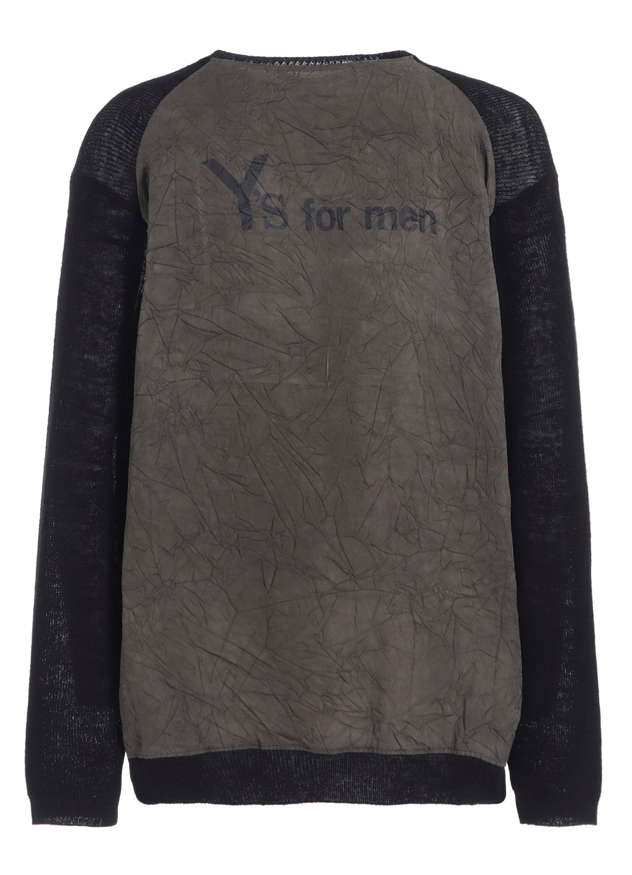 Y's for men BIG LOGO ROUND NECK PULLOVER