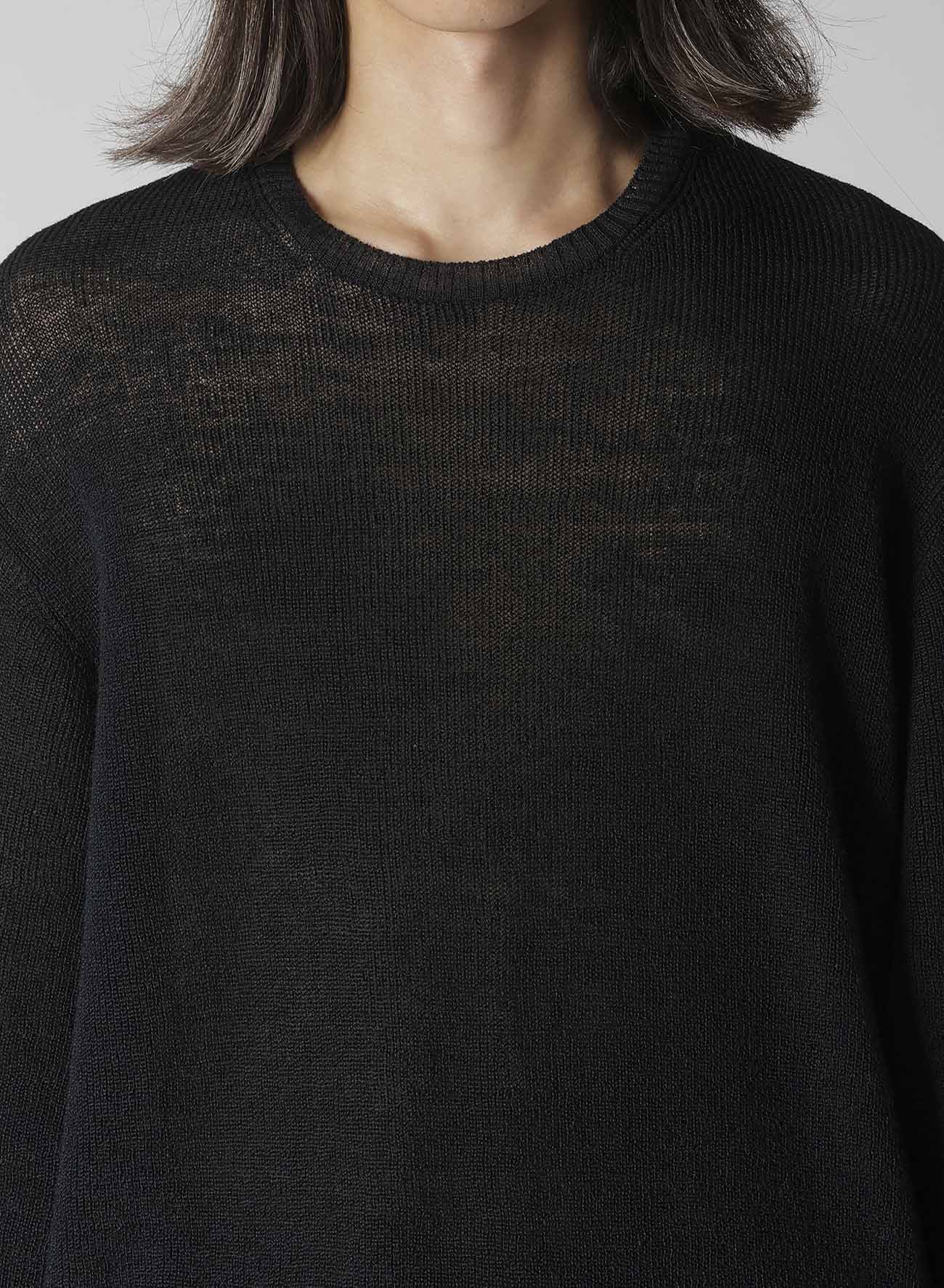 Y's for men BIG LOGO ROUND NECK PULLOVER