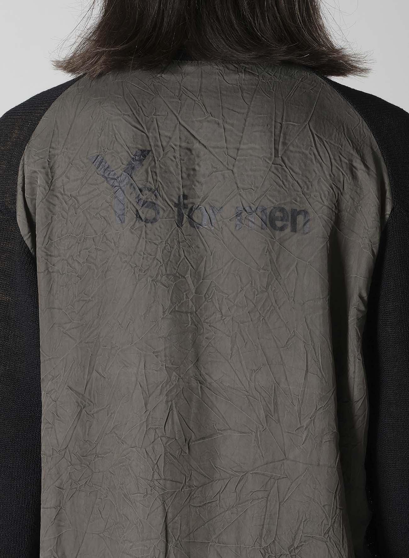 Y's for men BIG LOGO ROUND NECK PULLOVER