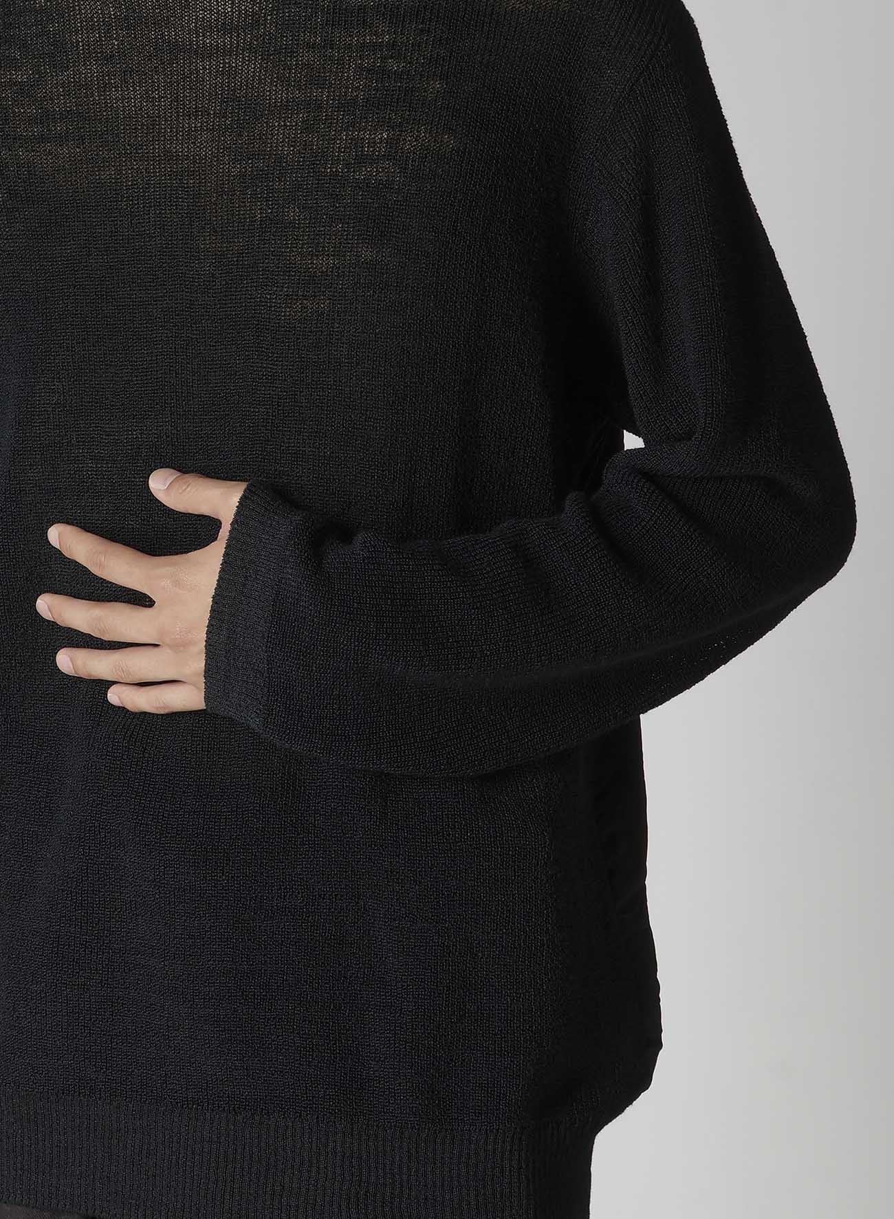 Y's for men BIG LOGO ROUND NECK PULLOVER