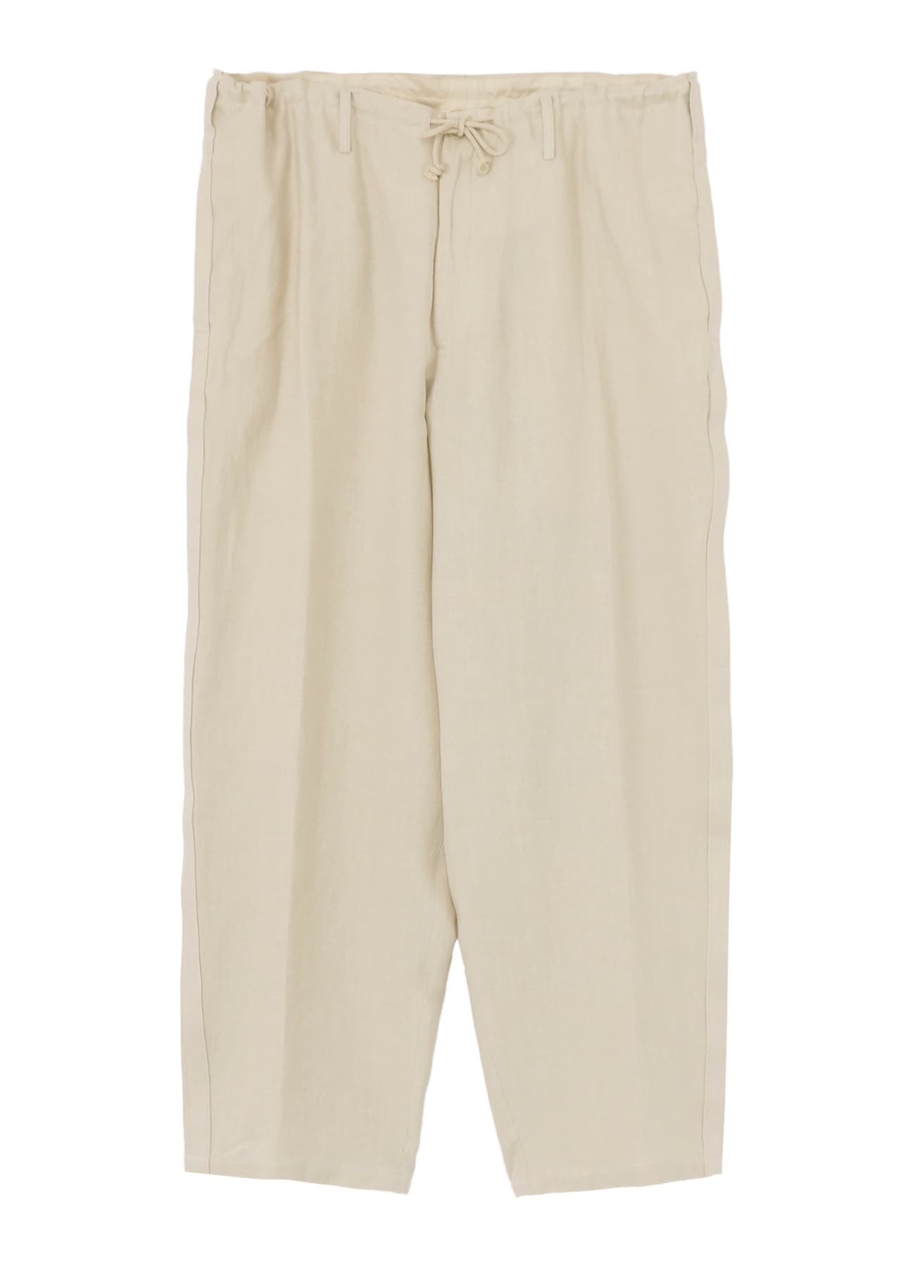 UN-DYED LINEN TWILL SIDE TAPE PANTS