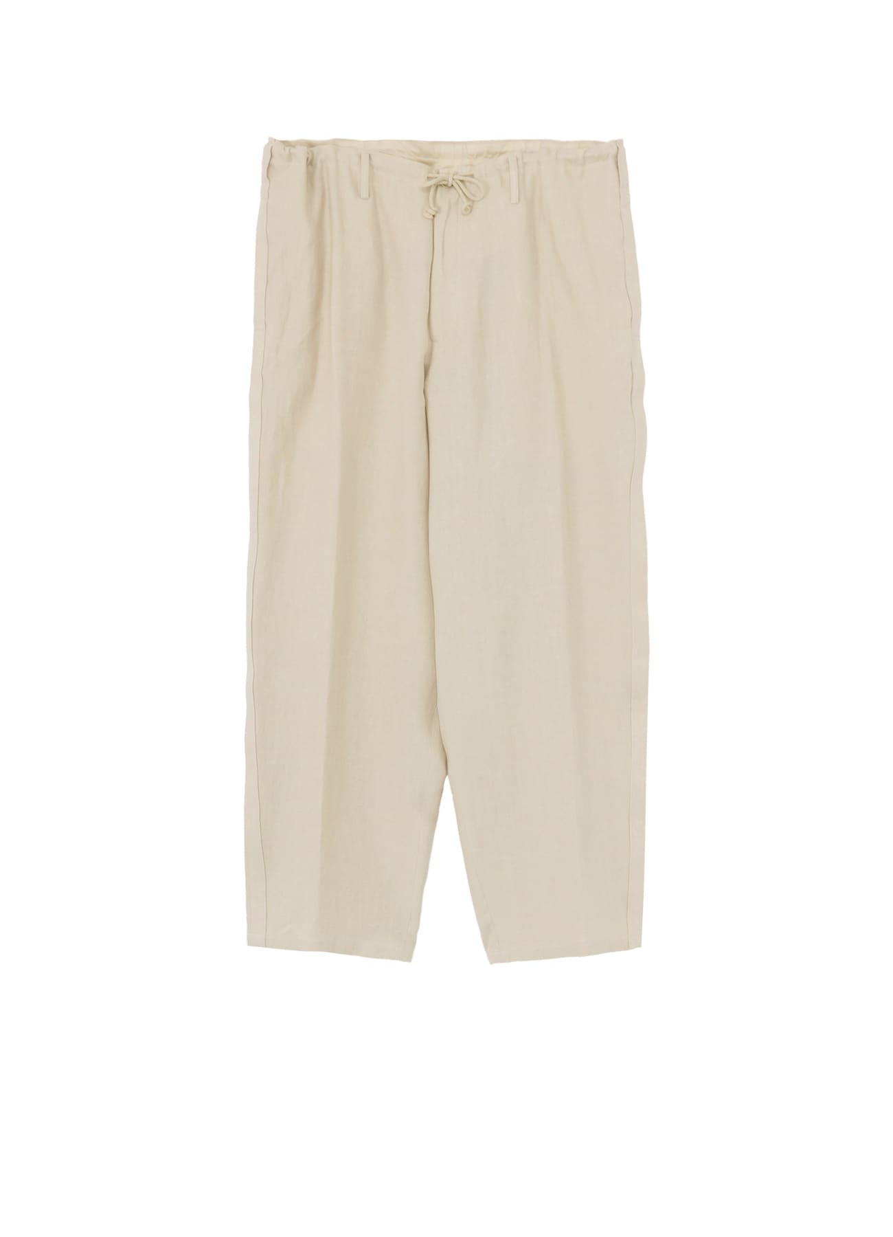 UN-DYED LINEN TWILL SIDE TAPE PANTS