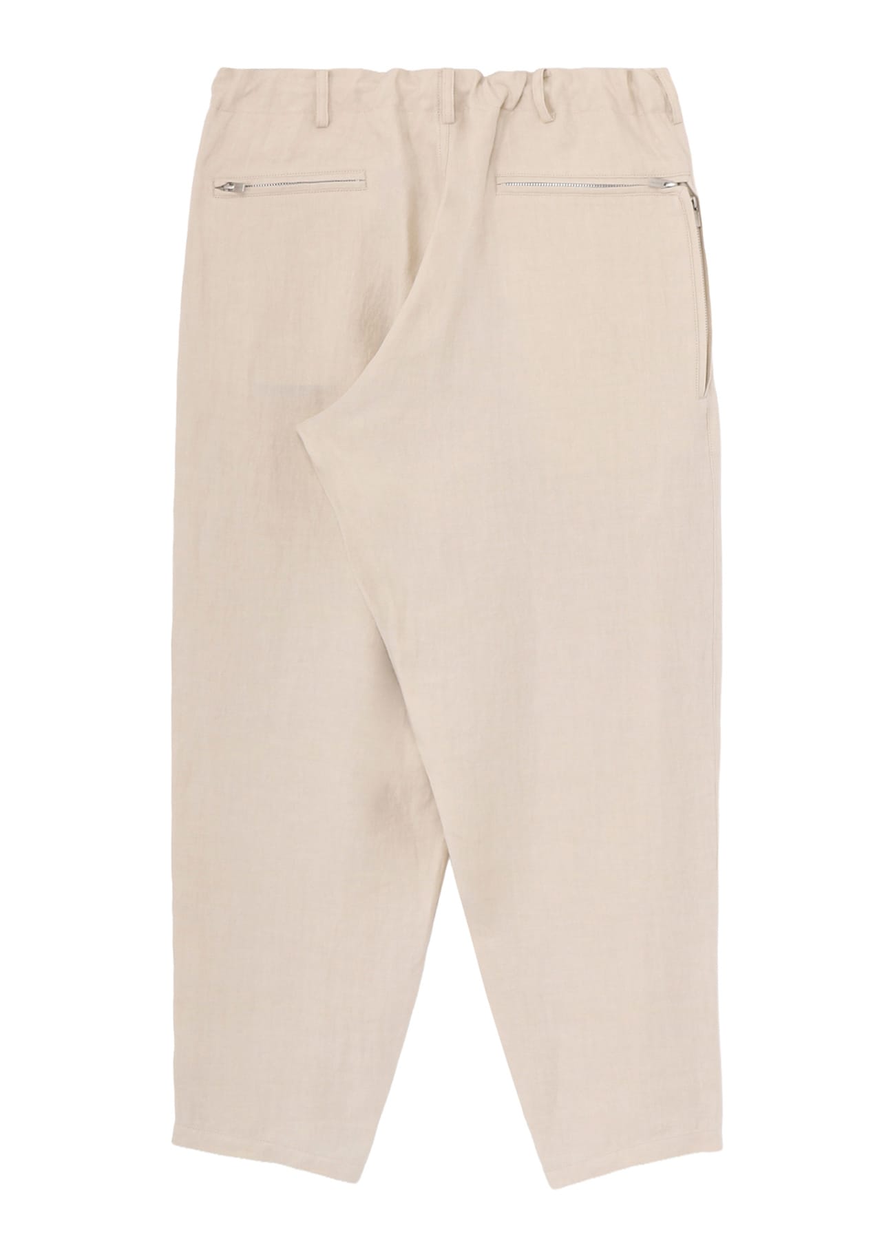 【PIECE UNIQUE】UN-DYED LINEN TWILL SIDE-ZIP PANTS