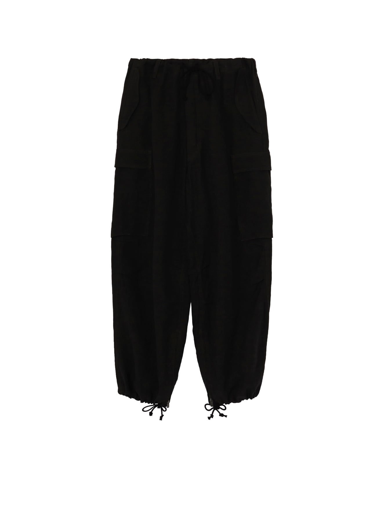 【PIECE UNIQUE】LINEN TWILL HEM-ZIP CARGO PANTS