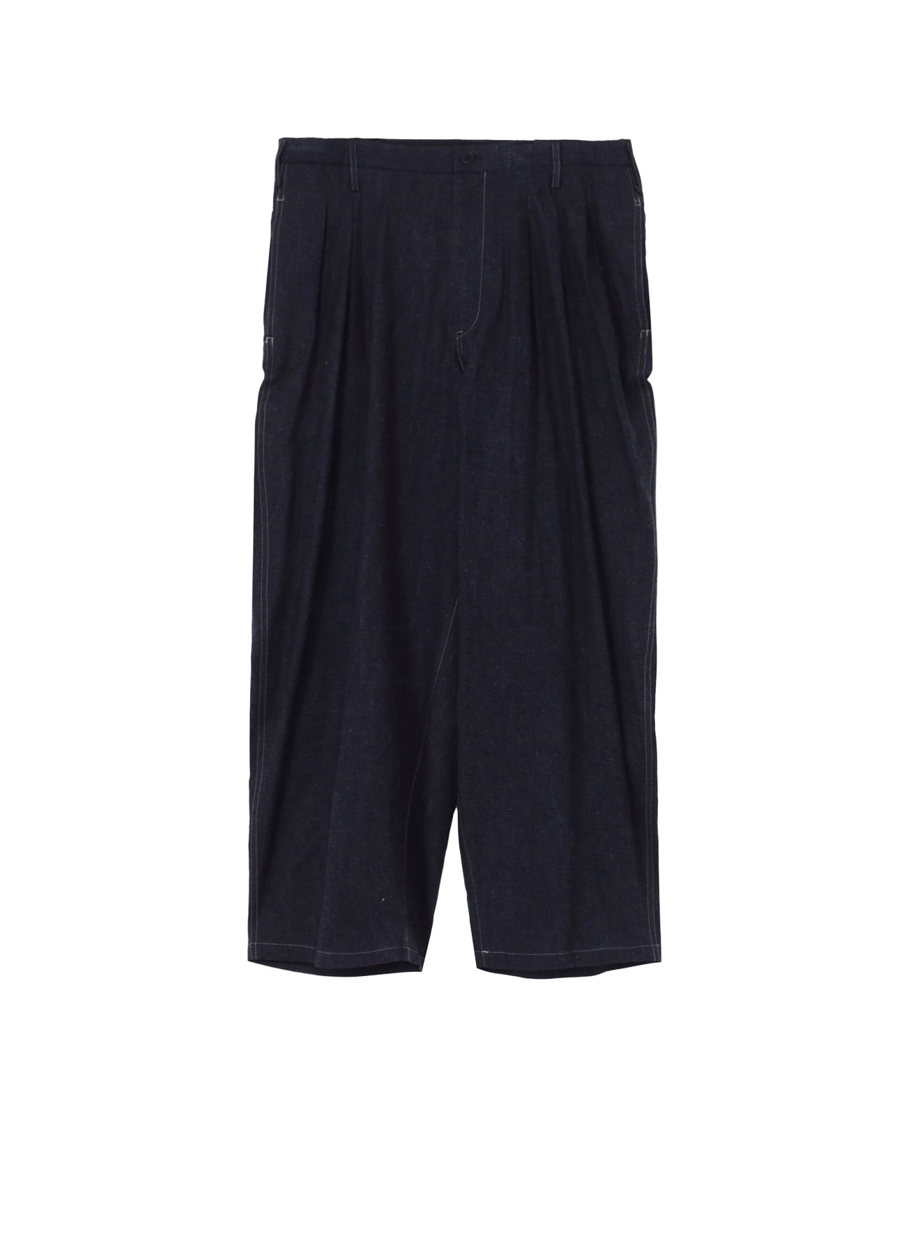 INK-DYED HOUNDSTOOTH 12 TUCKS PANTS