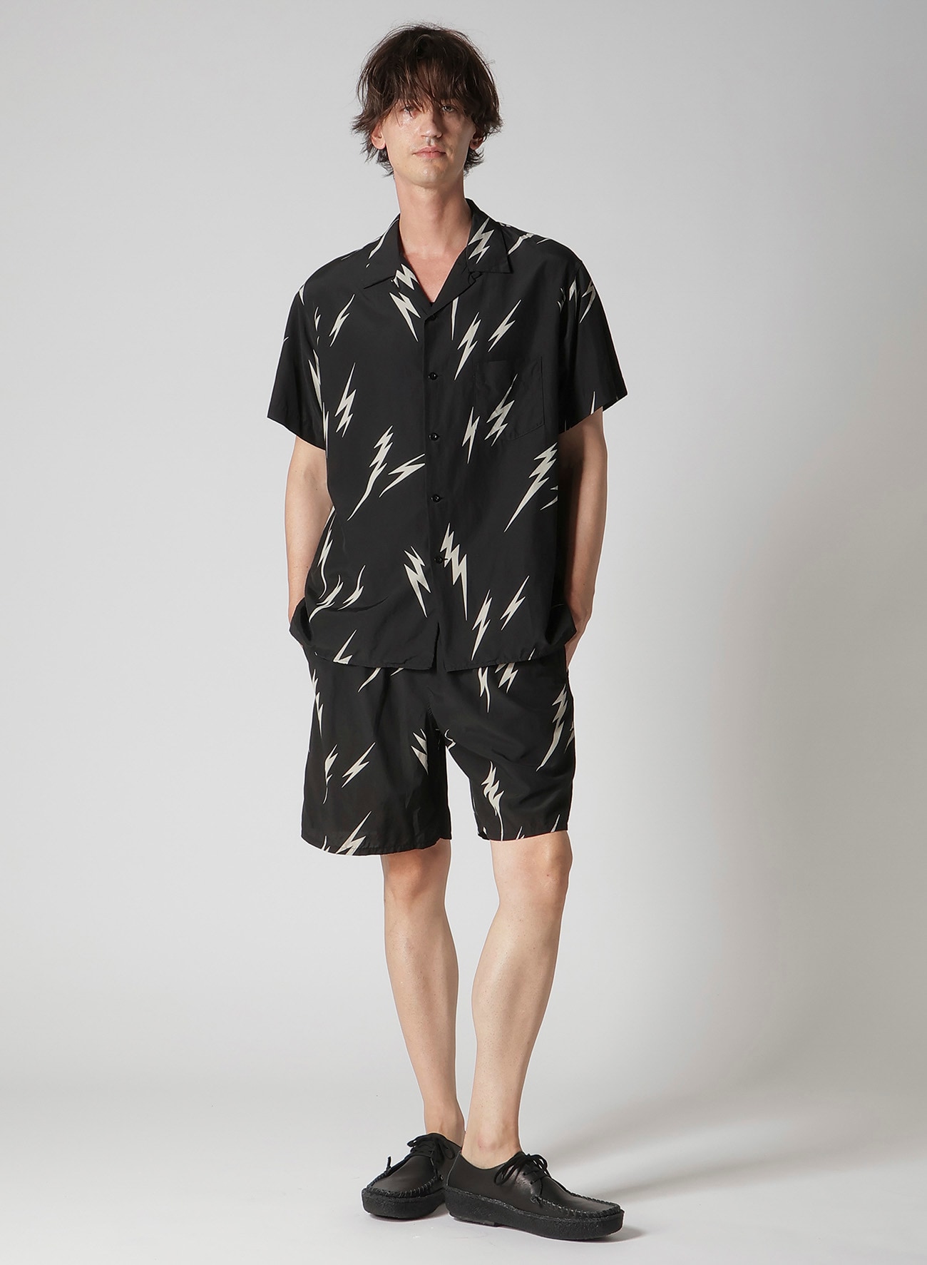 【Y's for men × MASSES】THUNDER BLEACH DYED SHORTS