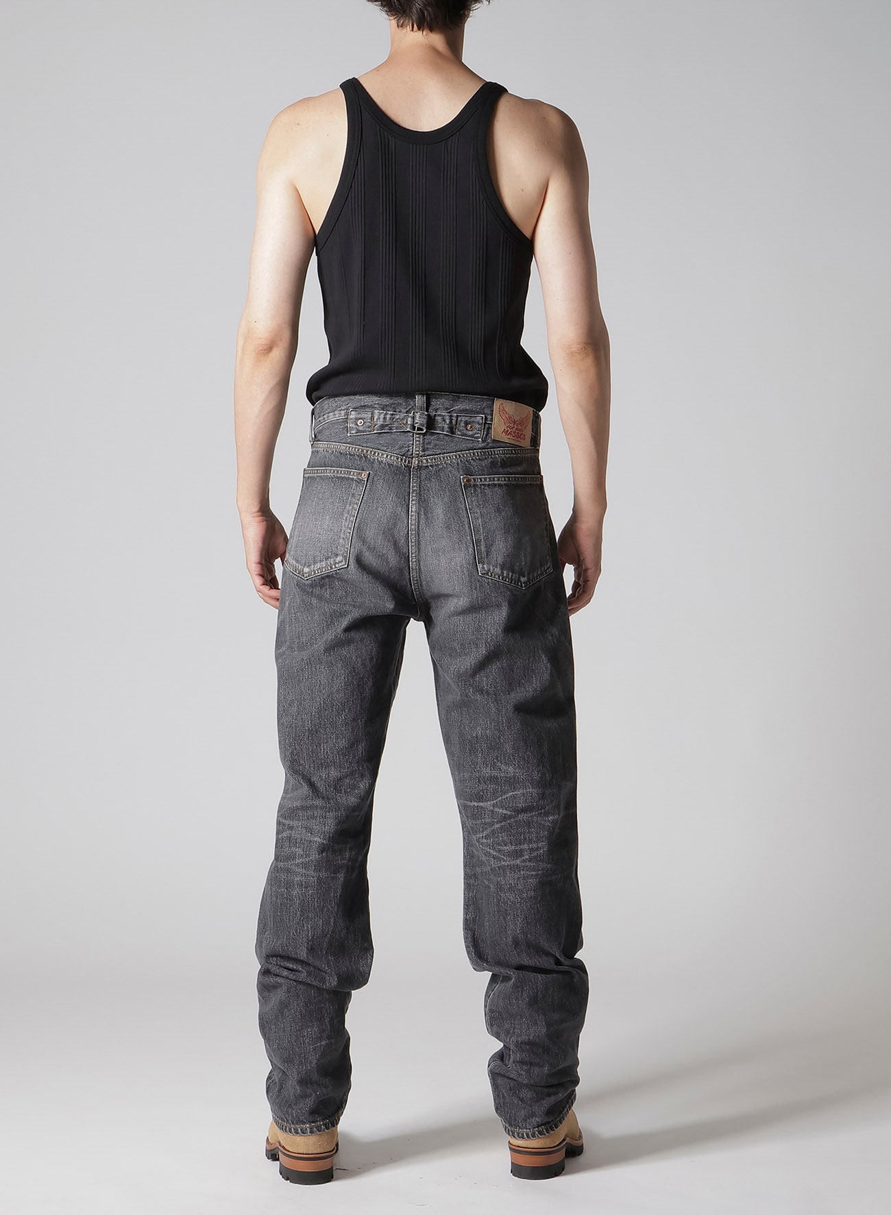 【Y's for men × MASSES】 DENIM PANTS H.WASH BLACK