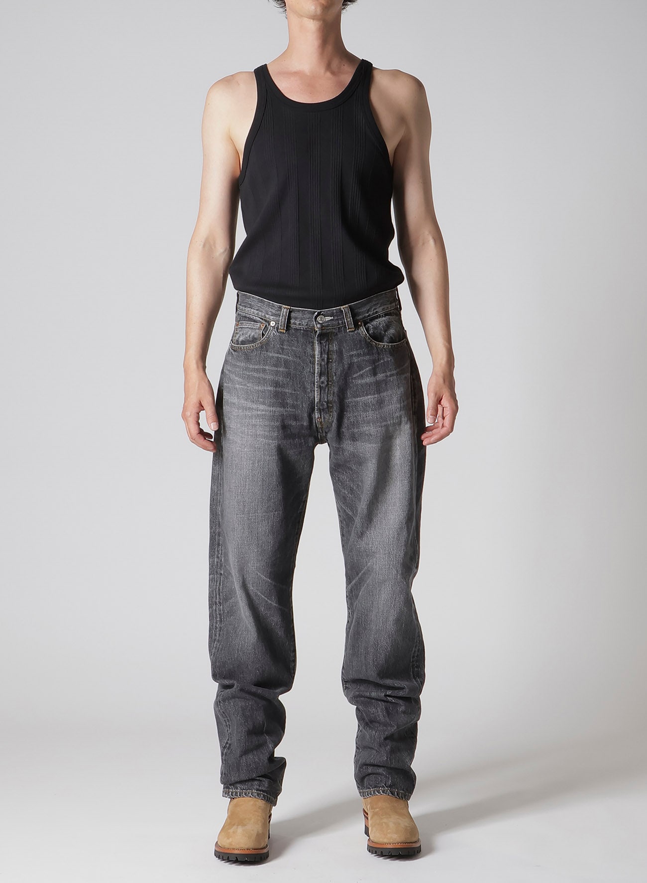 【Y's for men × MASSES】 DENIM PANTS H.WASH BLACK