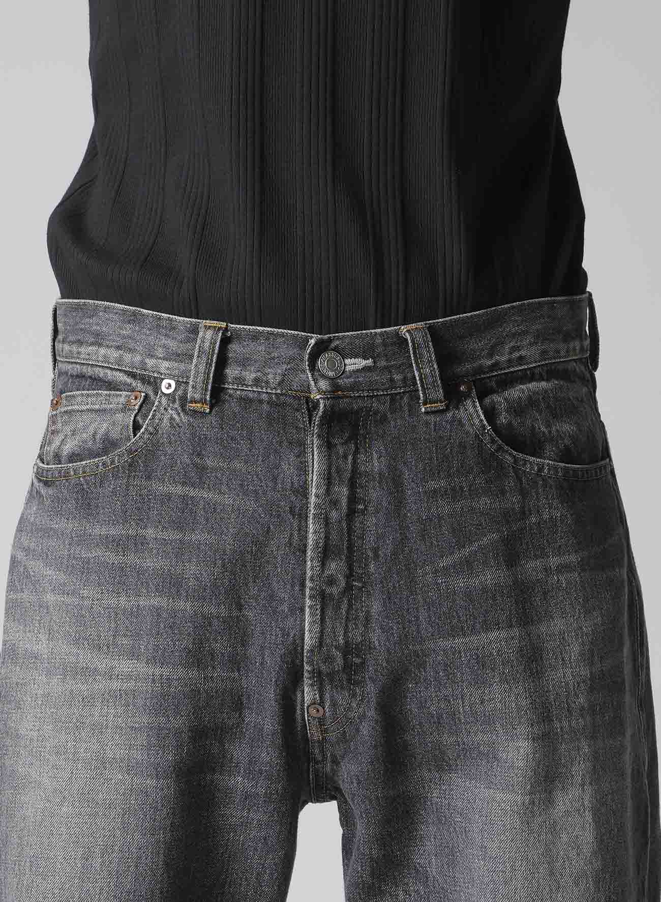 【Y's for men × MASSES】 DENIM PANTS H.WASH BLACK