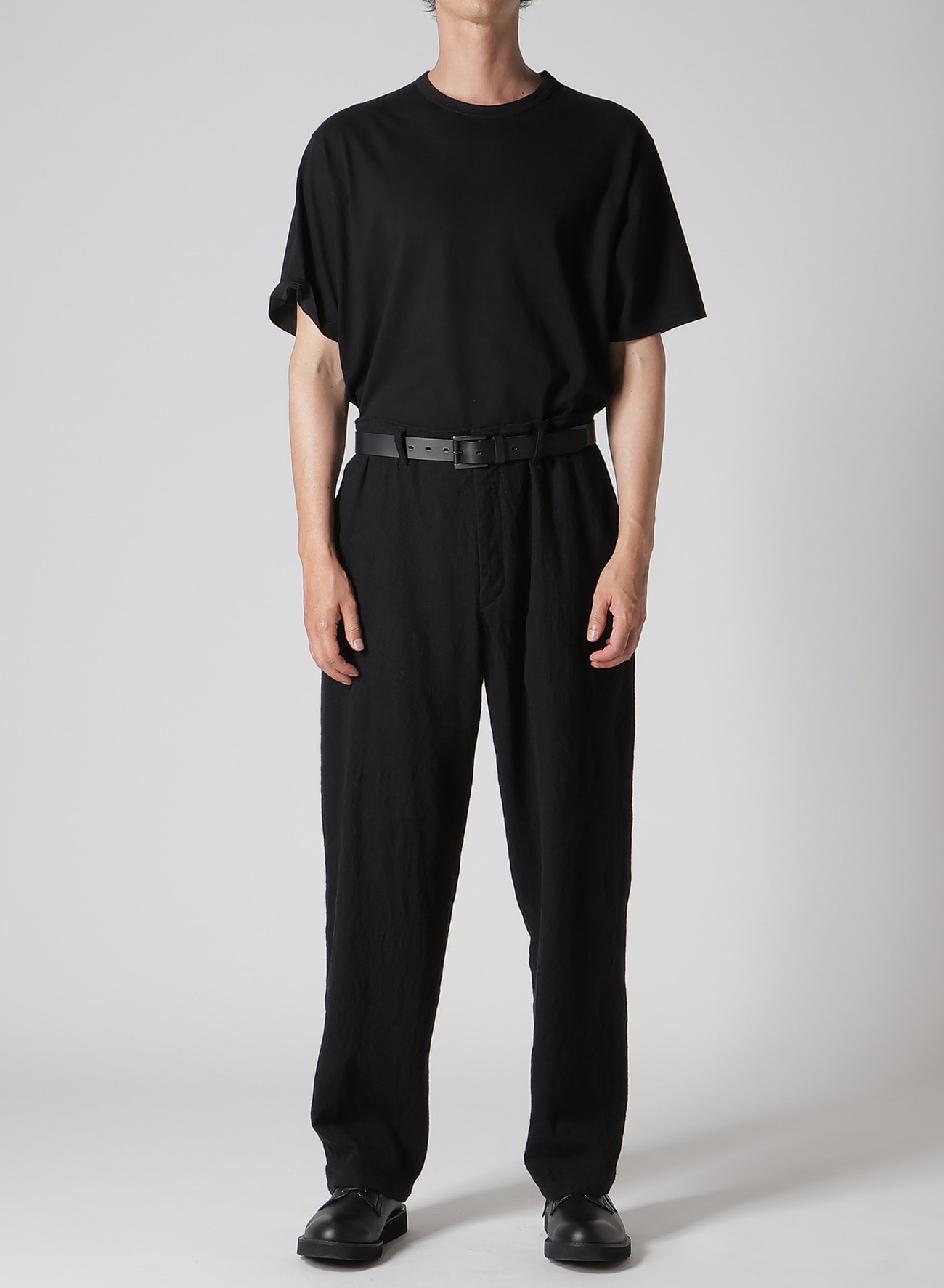【Y's for men × MASSES】 SHRINK SERGE SIDE ELASTIC PANTS
