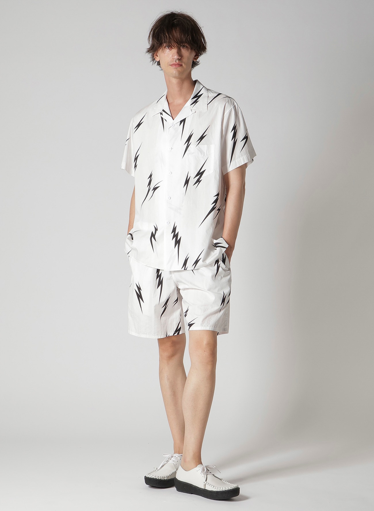 【Y's for men × MASSES】THUNDER PRINT SHORTS