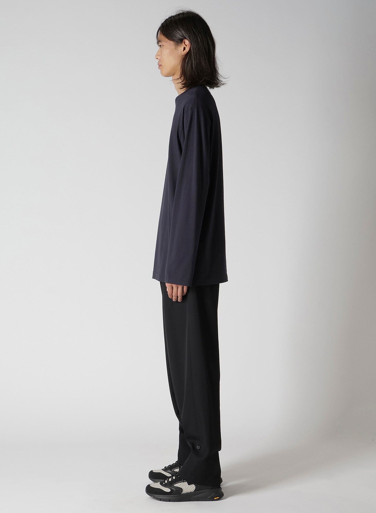 Y's for men LOGO PRINT LONG SLEEVE T-SHIRT