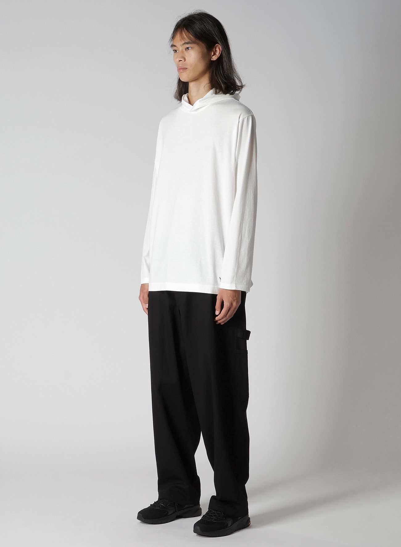 Y's for men LOGO PRINT HOODIE