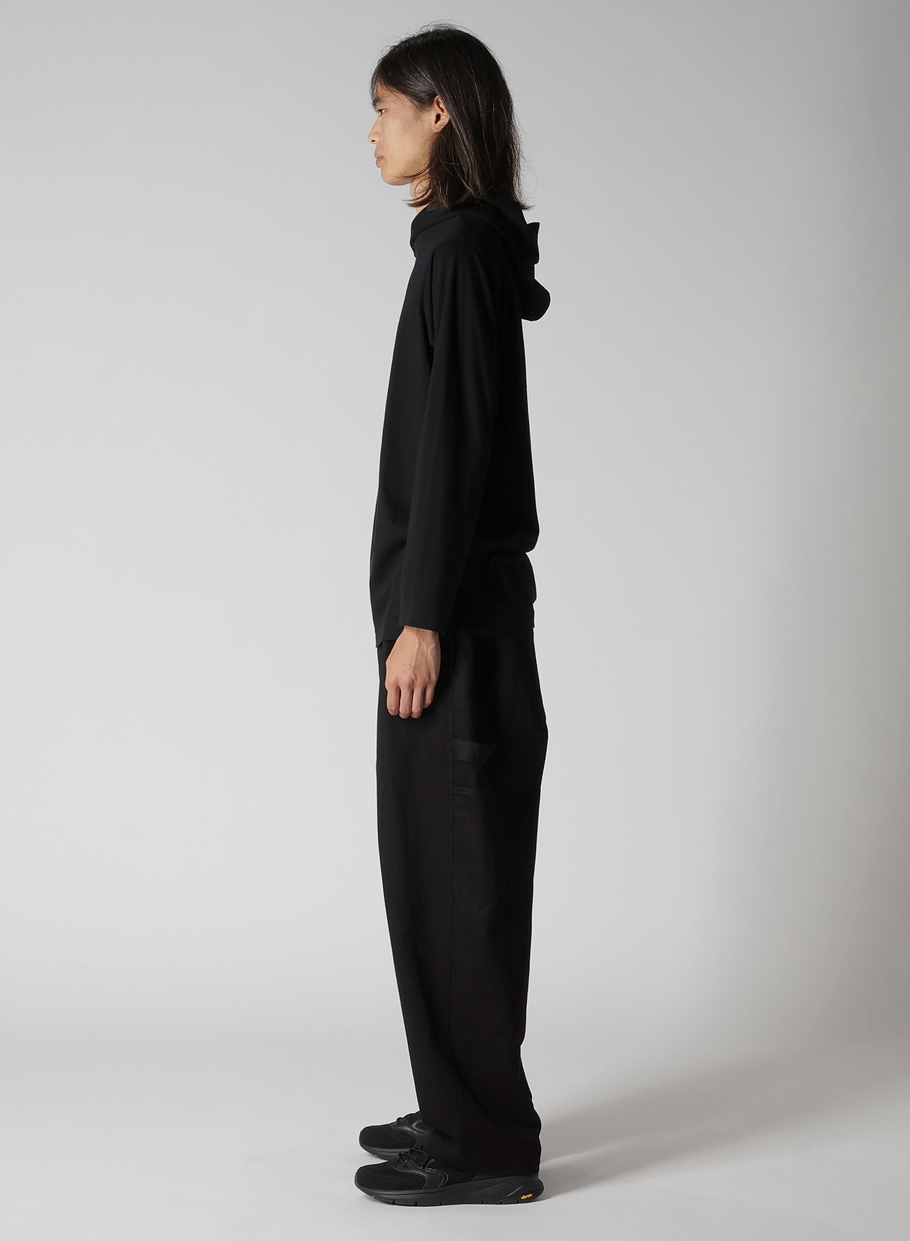 Y's for men LOGO PRINT HOODIE