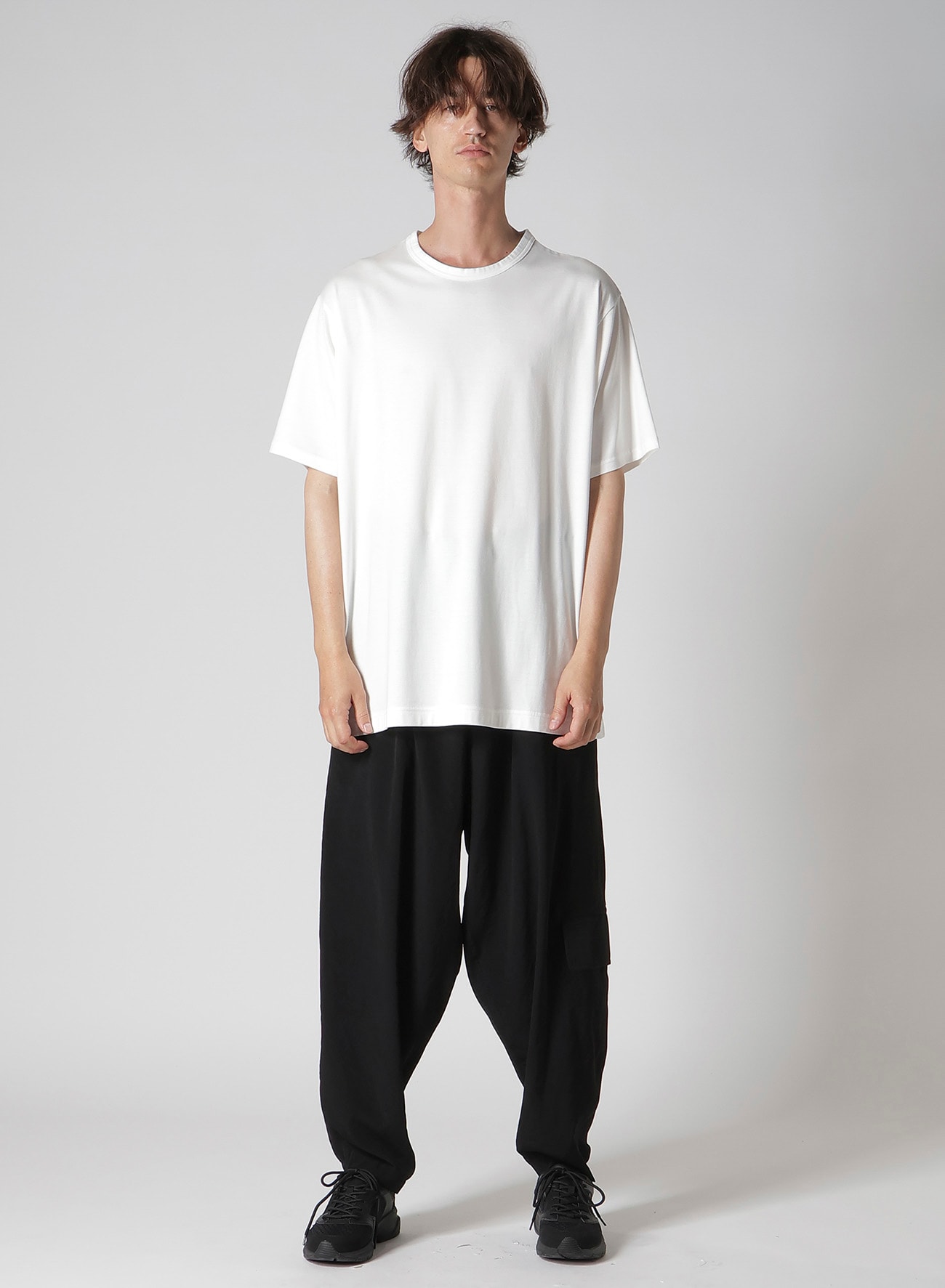 Y's for men BIG LOGO PRINT SHORT SLEEVE T-SHIRT