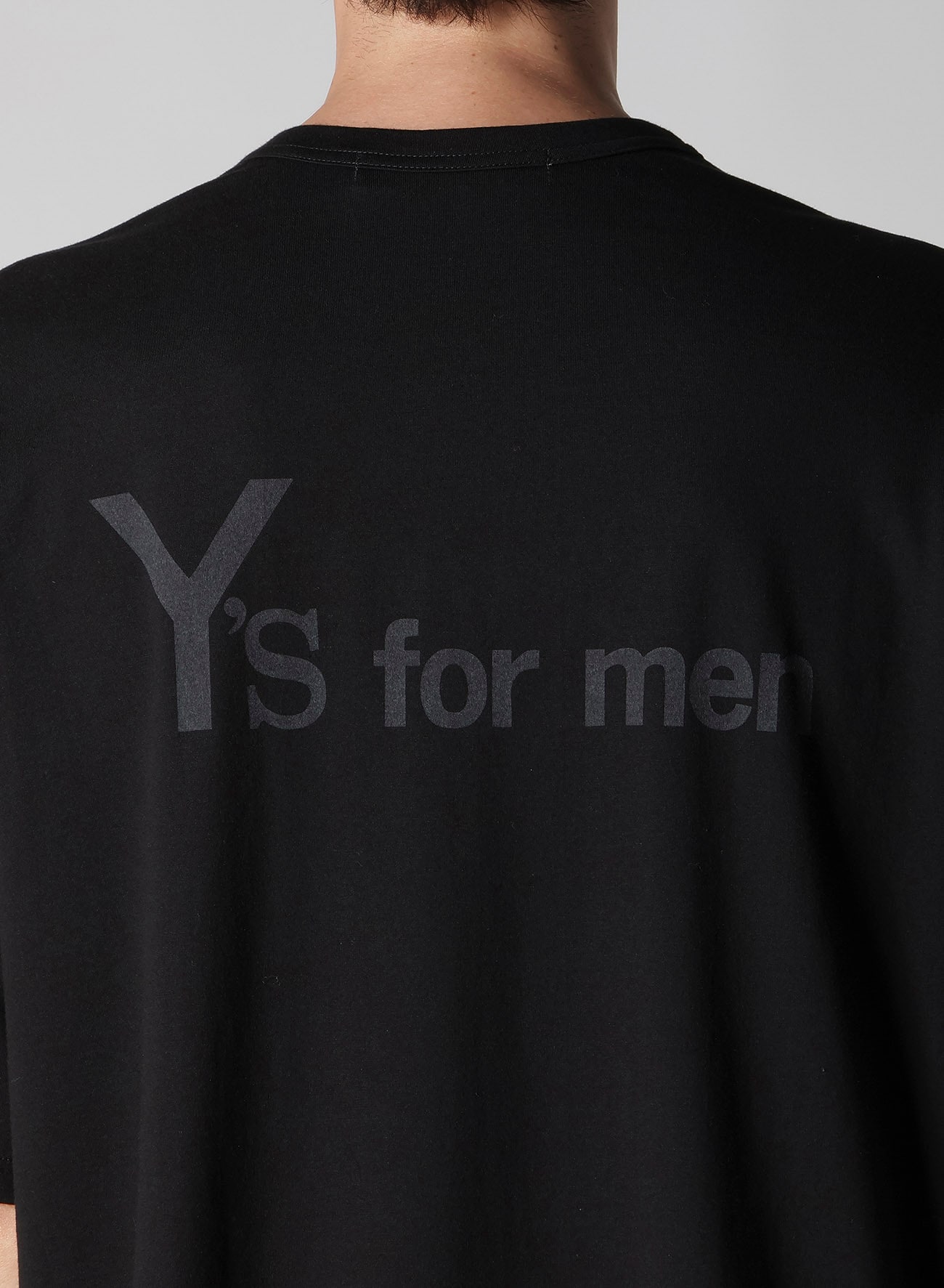 Y's for men BIG LOGO PRINT SHORT SLEEVE T-SHIRT
