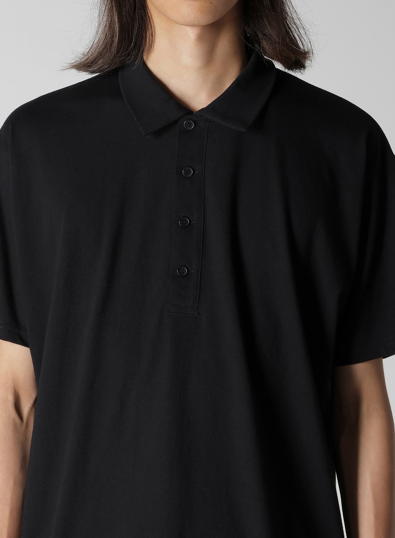 Y's for men LOGO PRINT POLO SHIRT